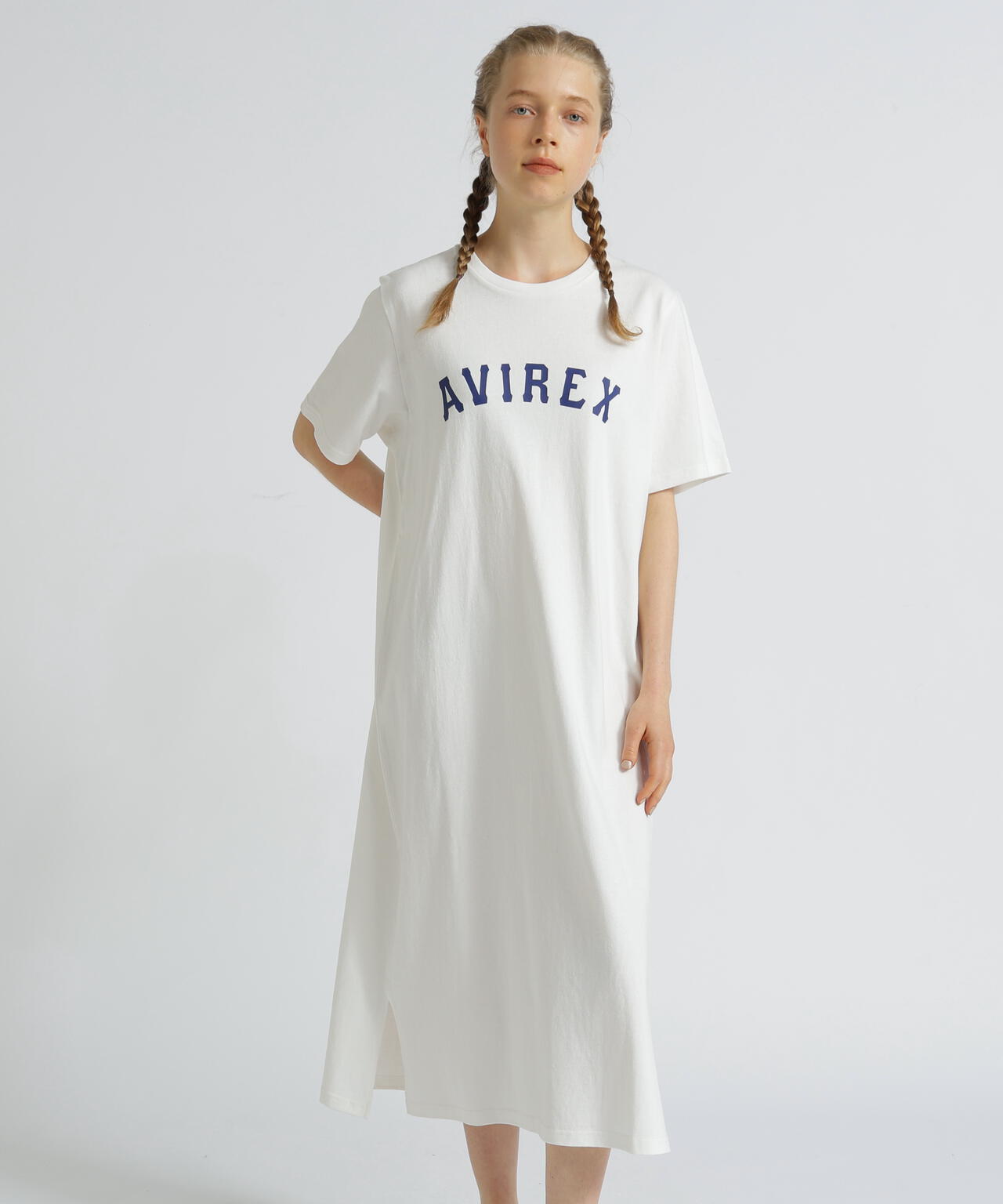 ワンピース ODICE WEB&DEPOT限定》VARSITY PRINT ONEPIECE/バーシティープリント