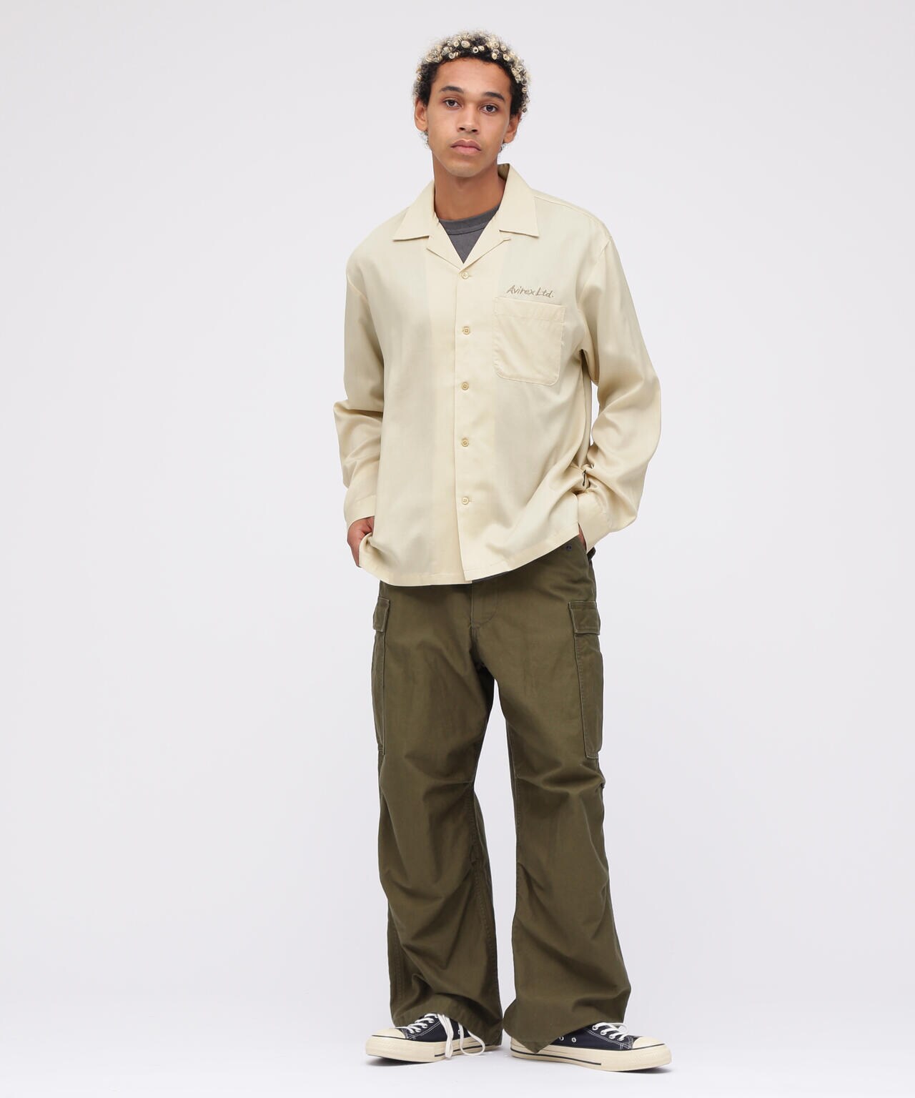 トップス AVIREX DOUBLE DRAGON SOUVENIR SHIRT AVIREX｜《WEB限定》DOUBLE DRAGON SOUVENIR SHIRT / ダブル