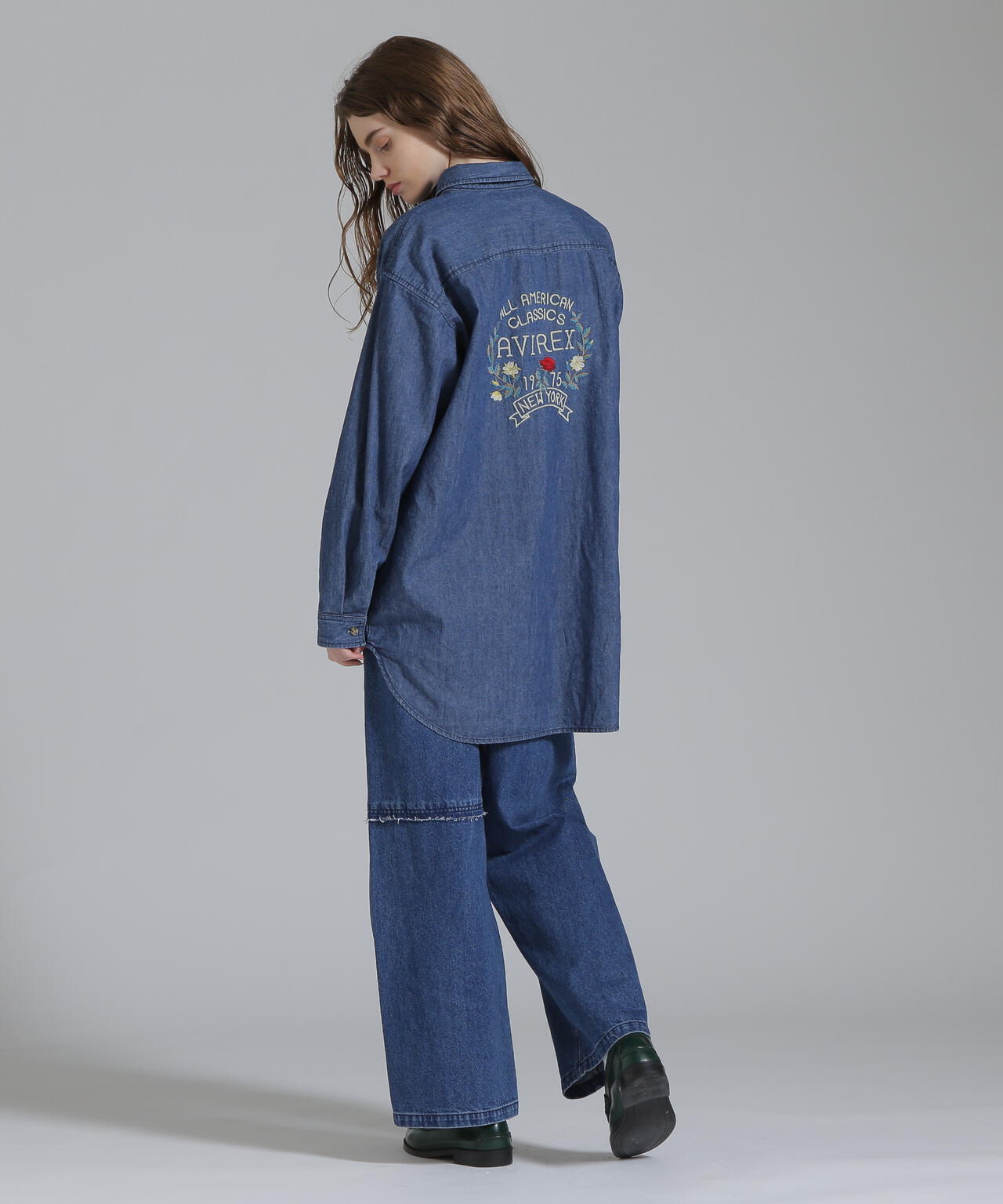 HAND LIKE EMBROIDERY SHIRTS/ハンドライク刺繍シャツ | AVIREX