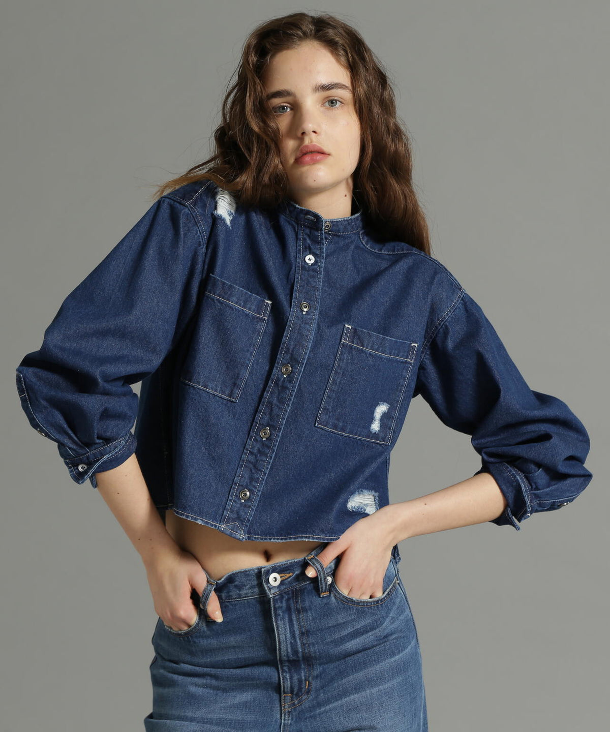 Belle LINE》L/S DENIM SHIRT/デニムシャツ | AVIREX（アヴィレックス 