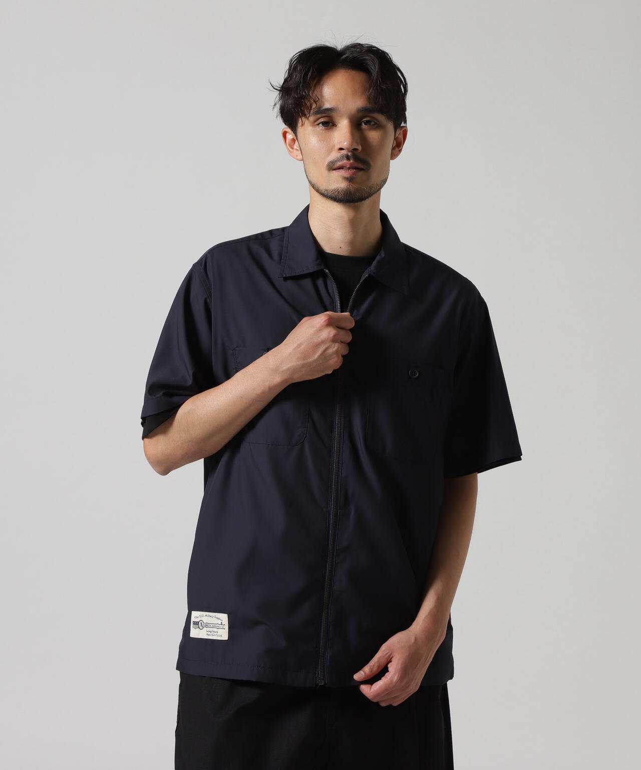 WEB&DEPOT限定》ZIP UP WORK SHIRT 