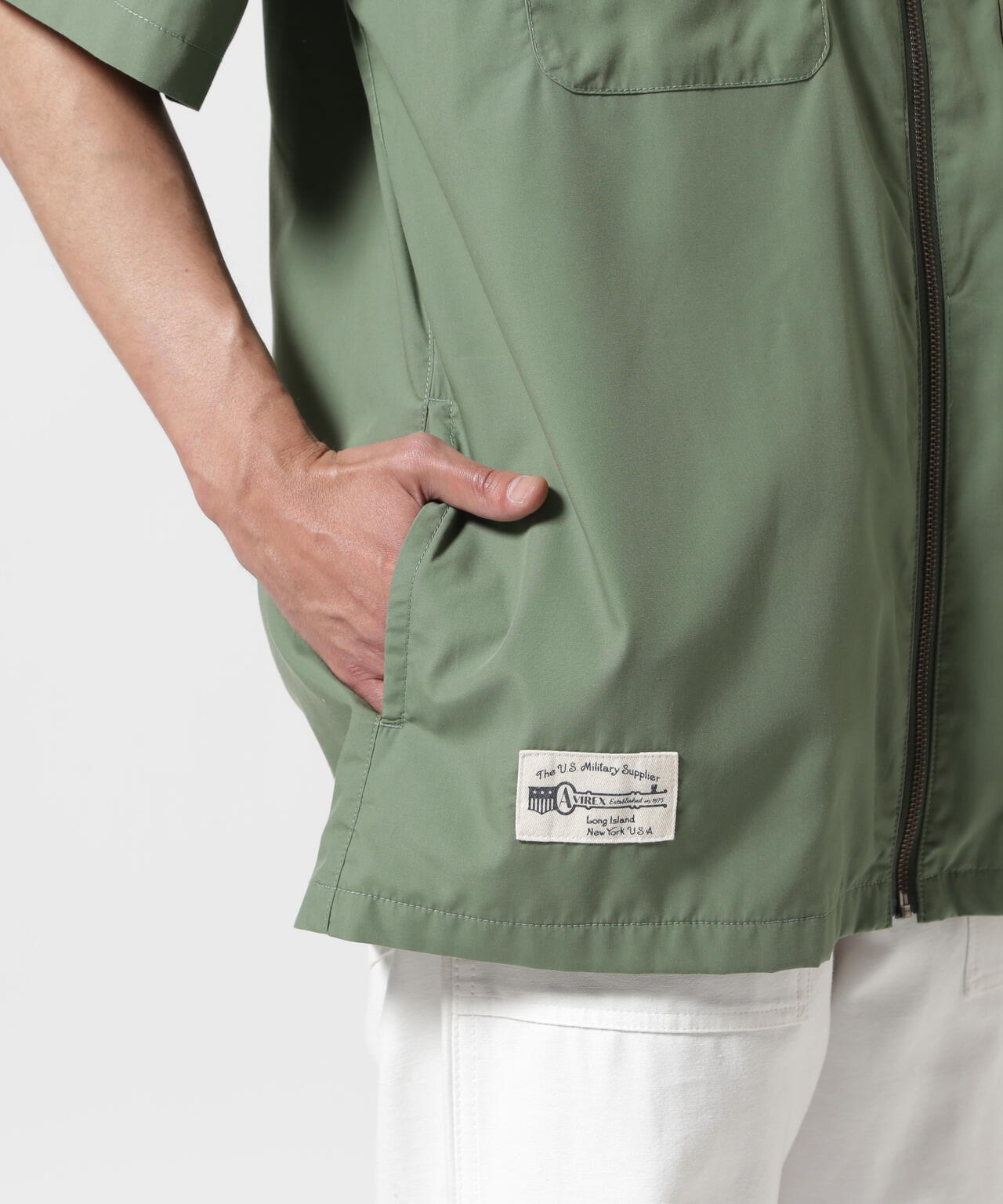 WEB&DEPOT限定》ZIP UP WORK SHIRT 