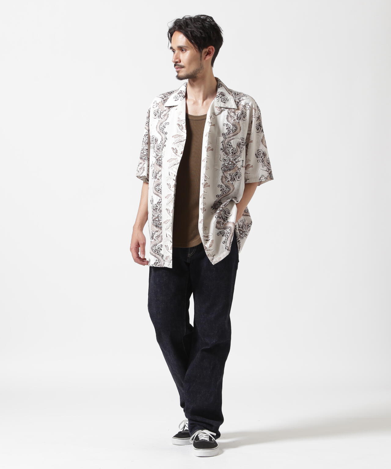 WEB&DEPOT限定》ALOHA SHIRT DRAGON RISE / アロハシャツ