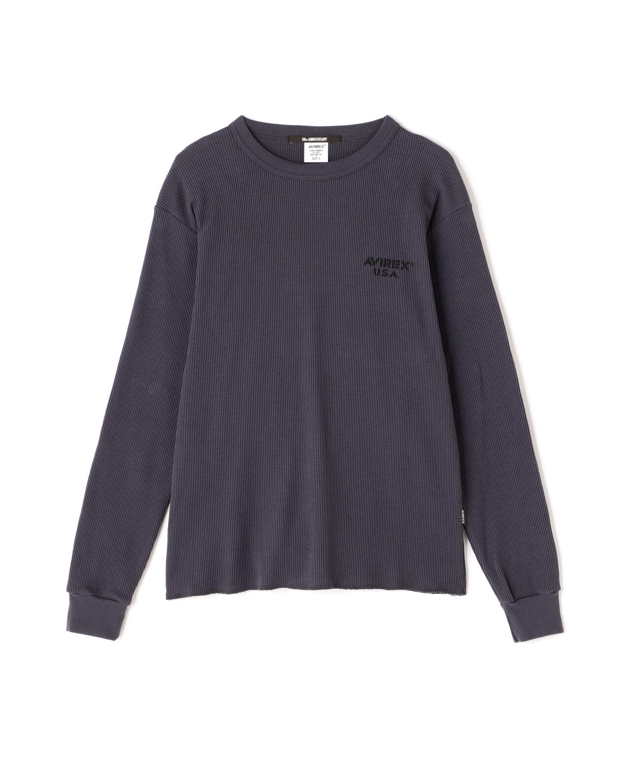 MINI WAFFLE T-SHIRT / ミニワッフル 長袖Tシャツ / AVIREX