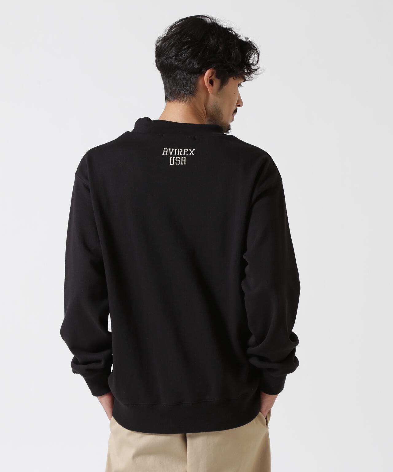 直営店限定》US.NAVY MOCK NECK SWEAT / モックネックスウェット