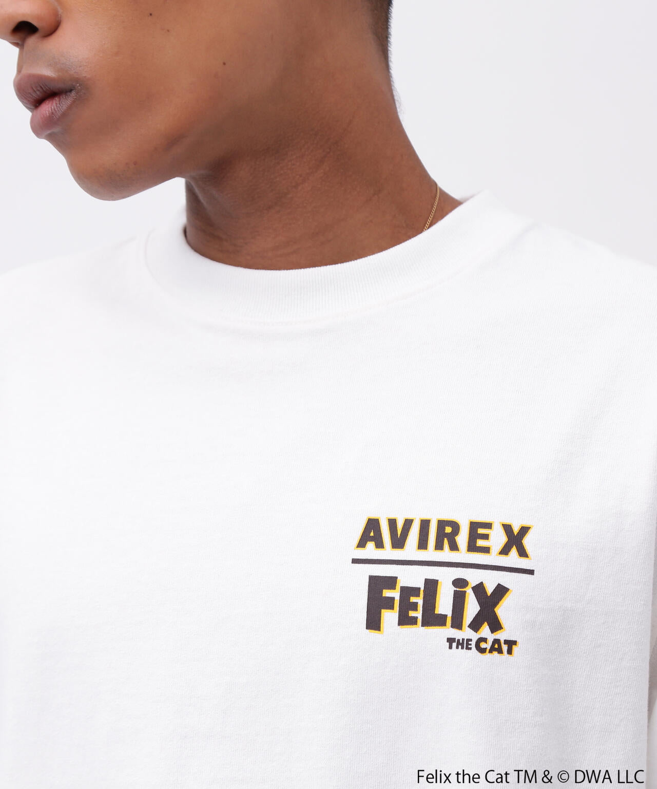 AVIREX×FELIX》EMBROIDERY LOGO T-SHIRT/刺繍ロゴ 半袖Tシャツ