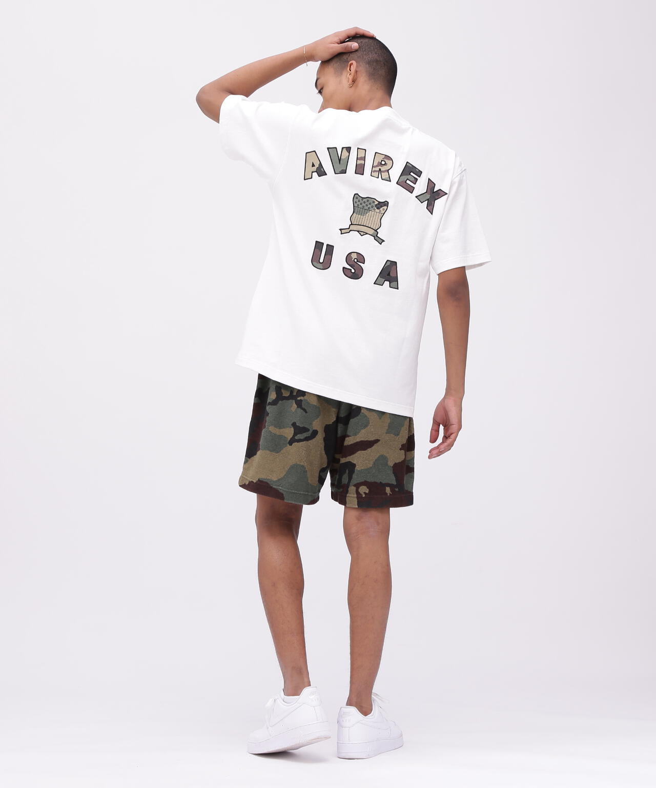 直営店限定》VARSITY CAMO LOGO T-SHIRT / バーシティ カモ ロゴ 半袖T