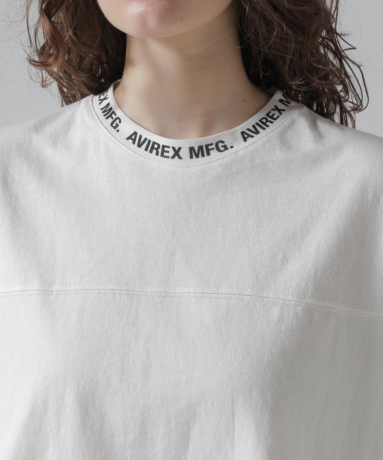 WOMEN'S》OPEN COLLAR PRINT T-SHIRT/オープンカラープリントTシャツ