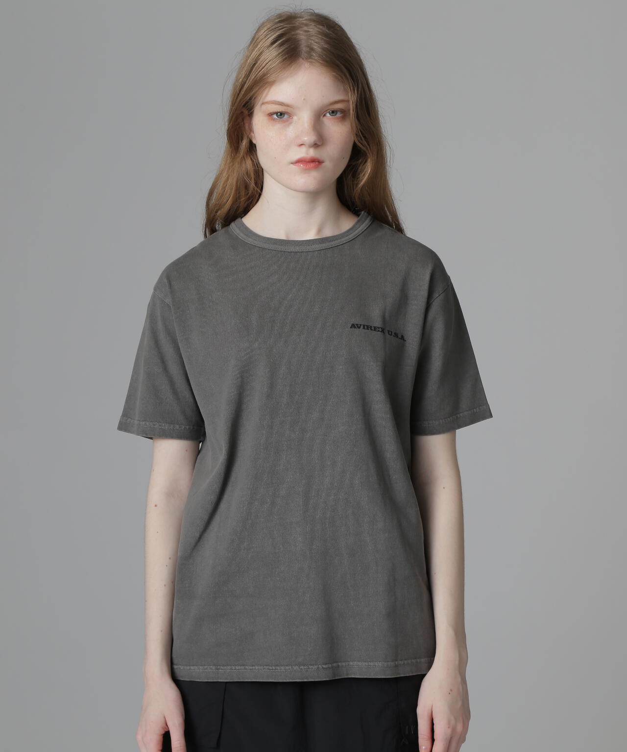 FADE WASH PRINT T-SHIRT/フェードウォッシュプリントTシャツ