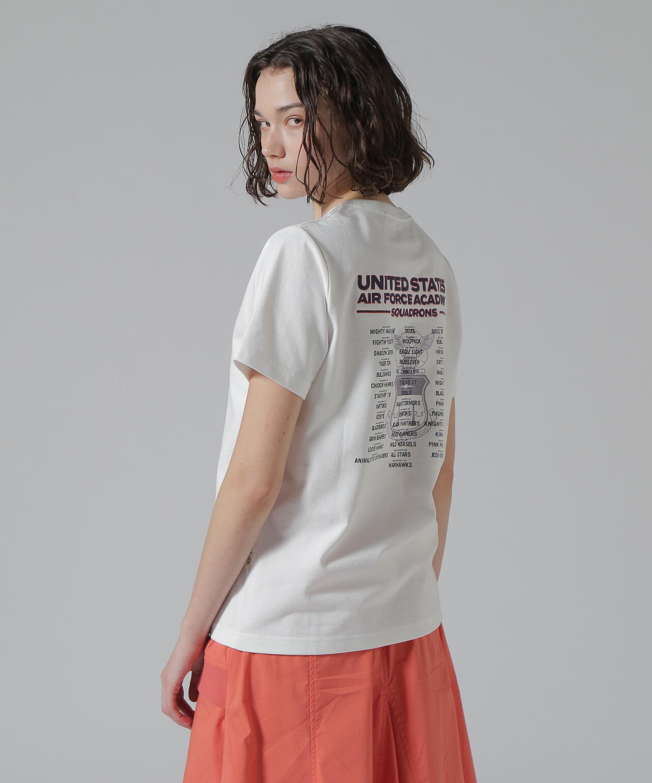 直営店限定》USAFA SQUADRONS EMB T-SHIRT/USAFAスコードロン