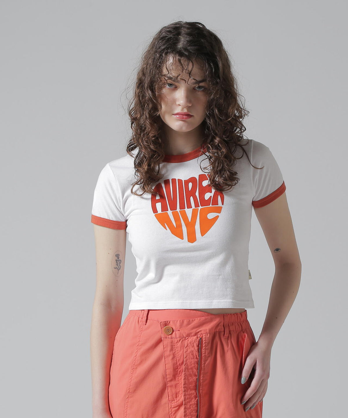 RINGER HEART LOGO T-SHIRT/リンガーハートロゴTシャツ | AVIREX 