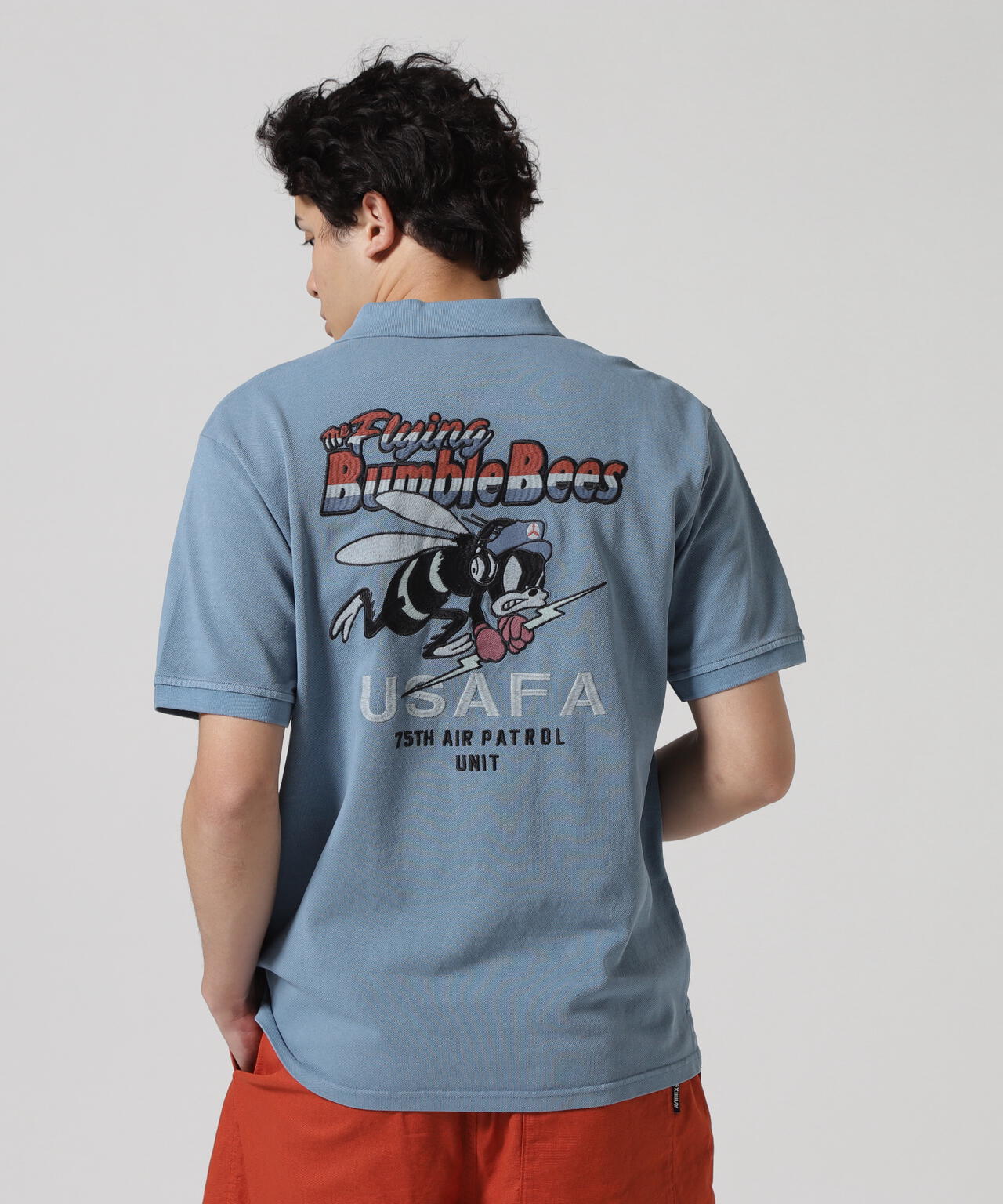 直営店限定》FADE WASH EMB POLO 直営店限定》FADE WASH EMB POLO