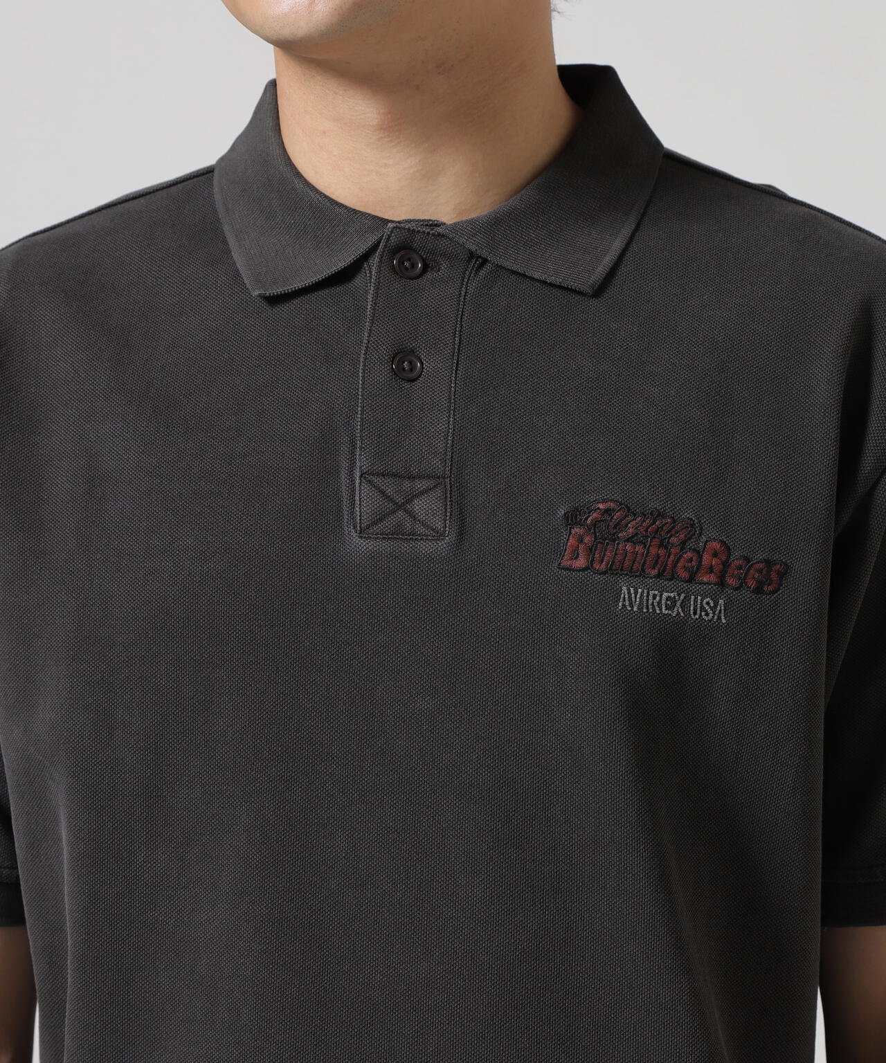 直営店限定》FADE WASH EMB POLO 直営店限定》FADE WASH EMB POLO