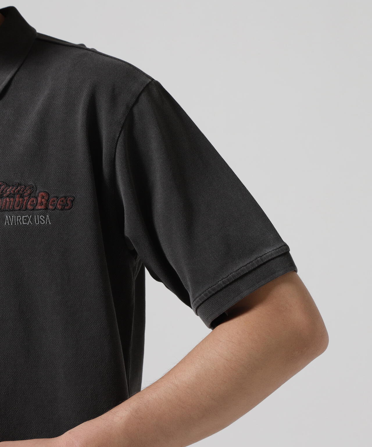 直営店限定》FADE WASH EMB POLO 