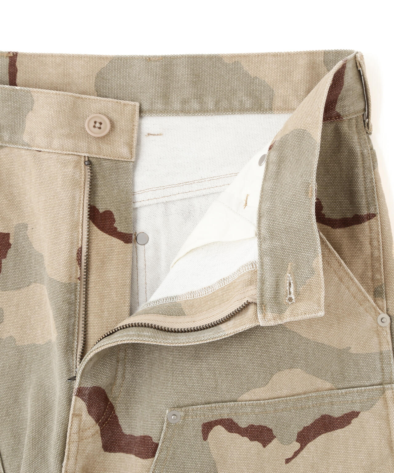 CAMO DOUBLE KNEE DUCK PAINTER PANTS