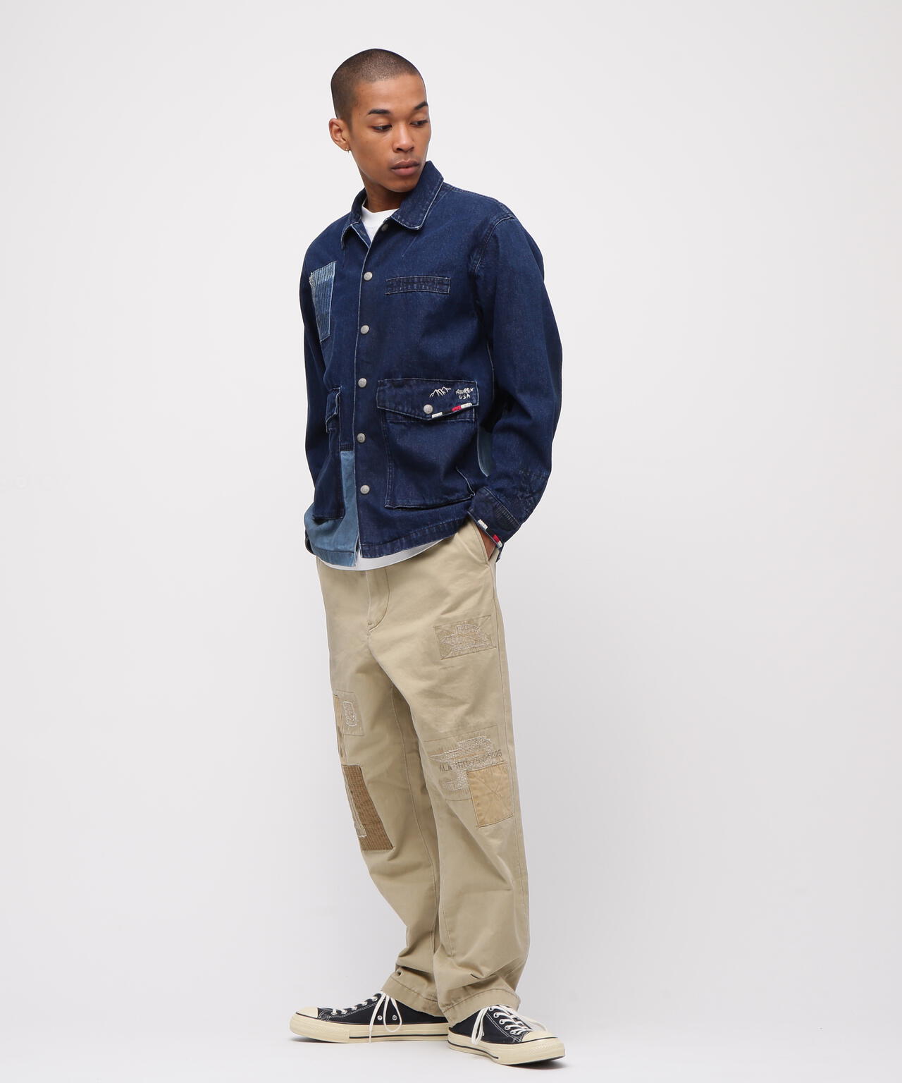 RESTORE COLLECTION》ARMY CHINO PANTS ”REPAIR CUSTOM” | AVIREX