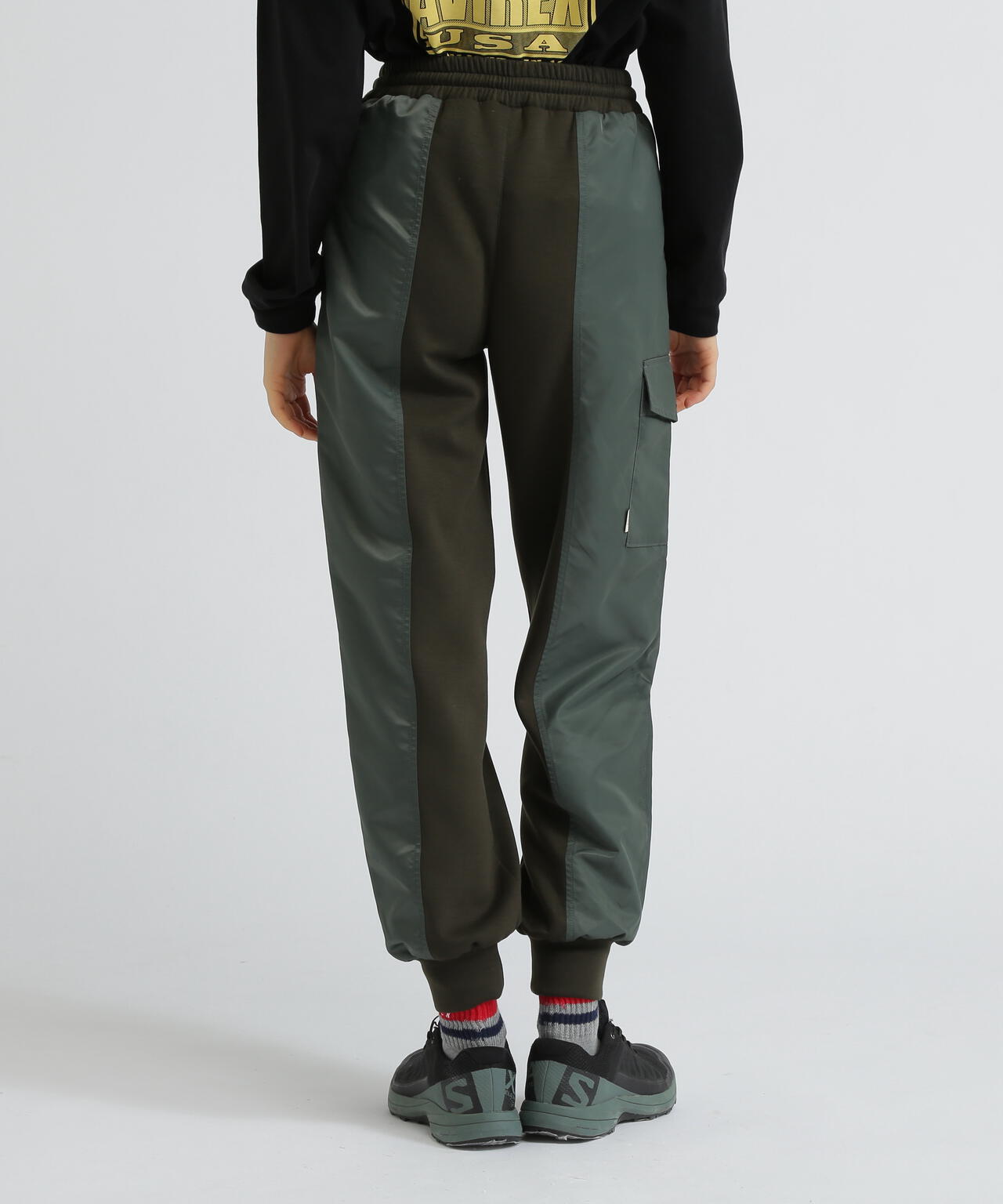 アビレックス　ナイロンパンツ　グレー　XL NYLON PIPING PANTS / ナイロン パイピング パンツ / AVIREX