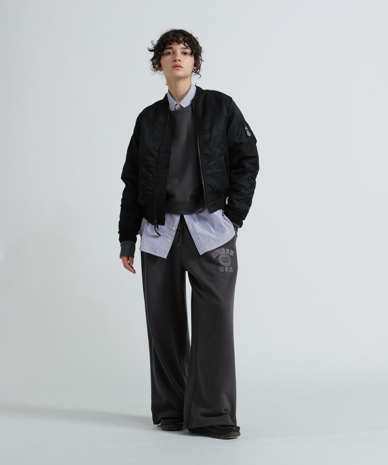 WOMAN/直営店限定》AVIREX 50th VARSITY PANTS/バーシティーパンツ