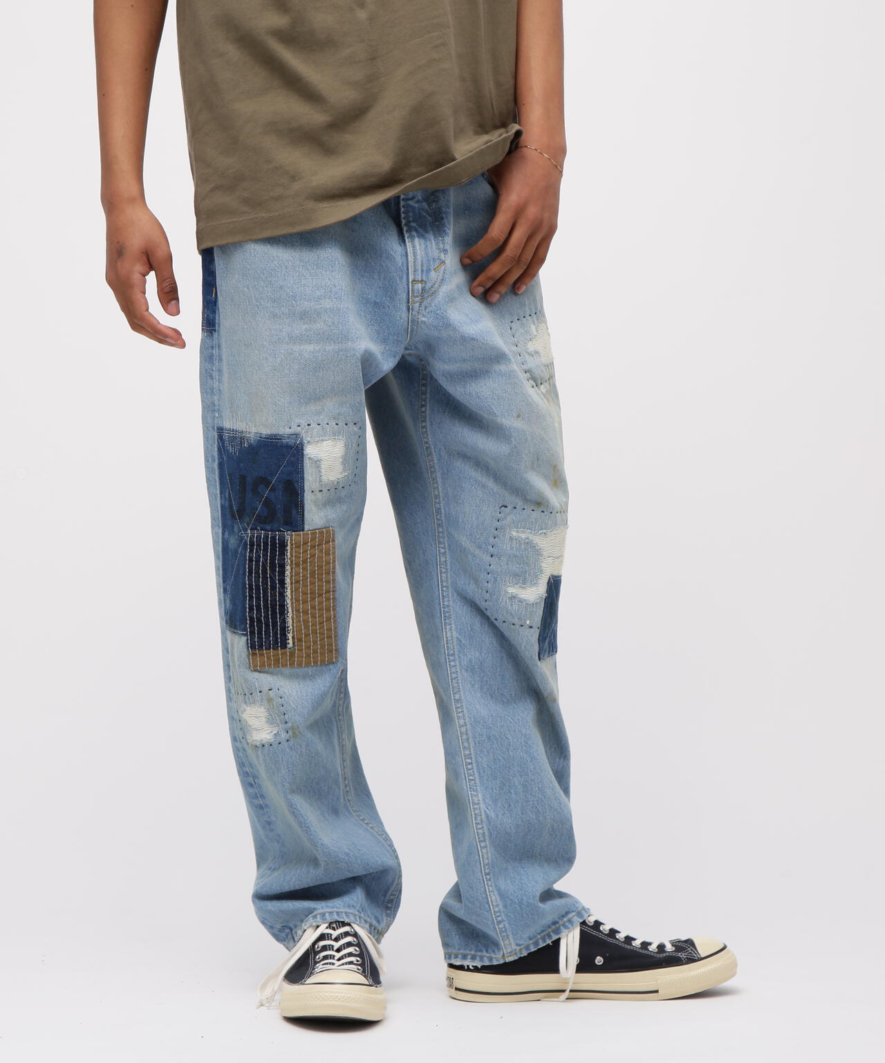 RESTORE COLLECTION》DENIM PANTS ”REPAIR CUSTOM” | AVIREX