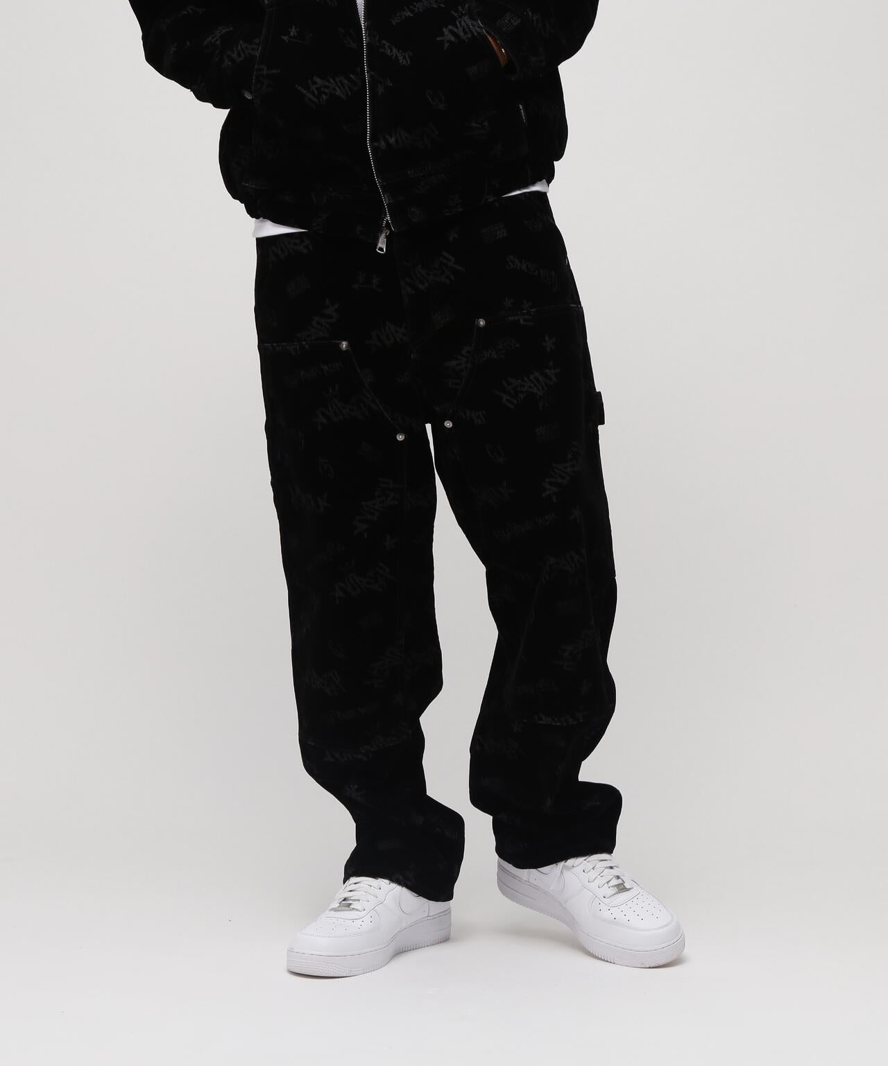 FLOCKING DOUBLE KNEE PAINTER DENIMPANTS | AVIREX（アヴィレックス