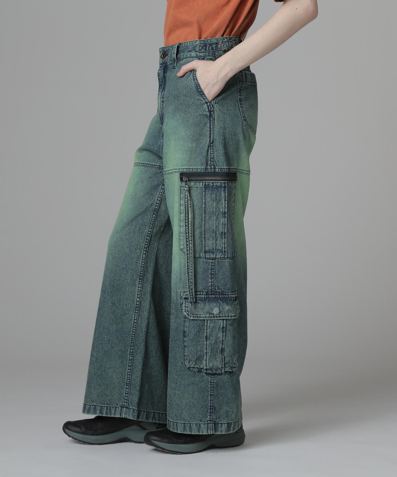 WOMAN》W POCKET DENIM PANTS/ダブルポケットデニムパンツ
