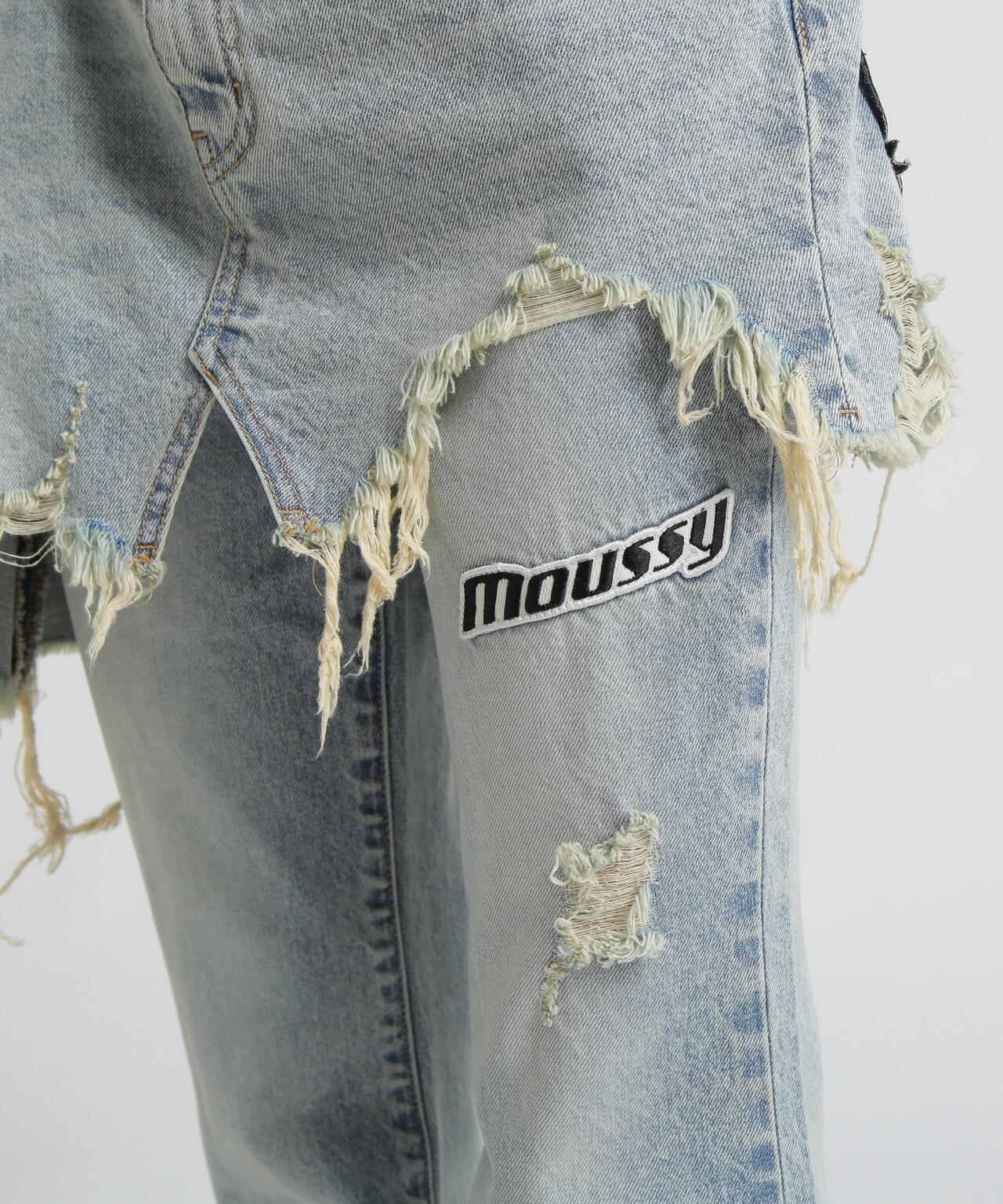 《AVIREX×MOUSSY》TWIN SLIM FLARE DENIM PANTS