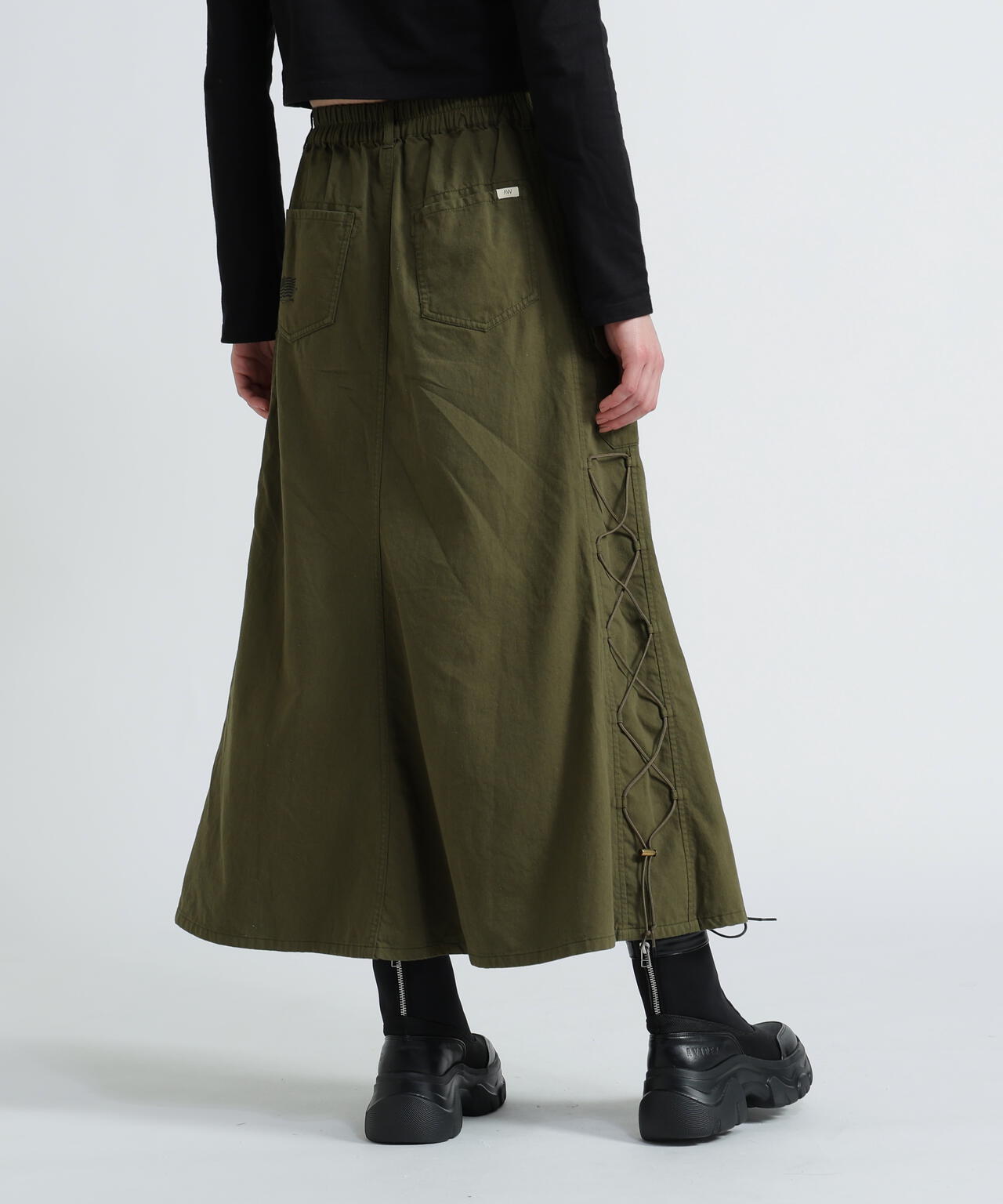 MILITARY SIDE LACE UP SKIRT/ミリタリーサイドレースアップスカート