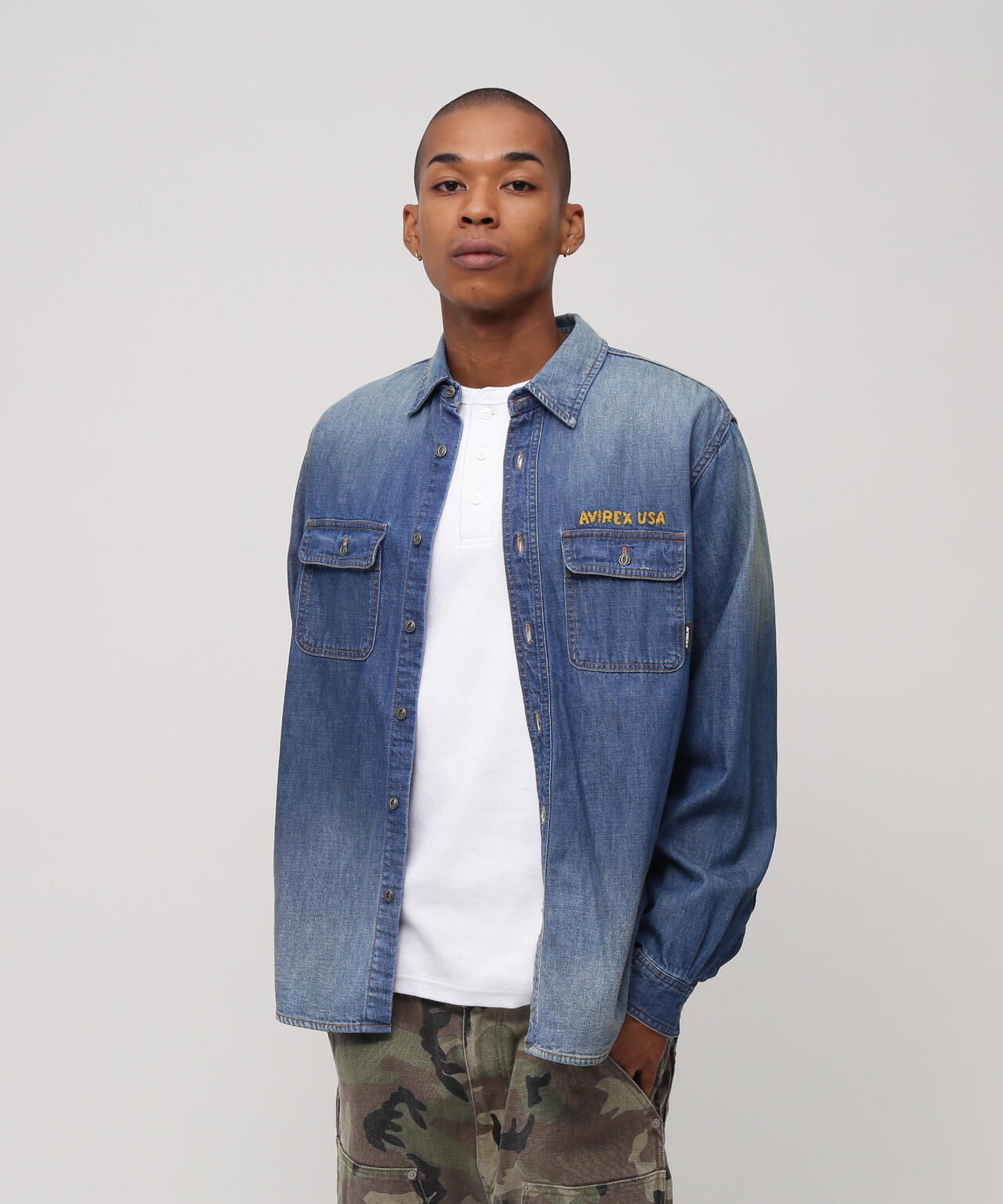 EMB DENIM SHIRT ”HAYDEN VALLEY” | AVIREX（アヴィレックス