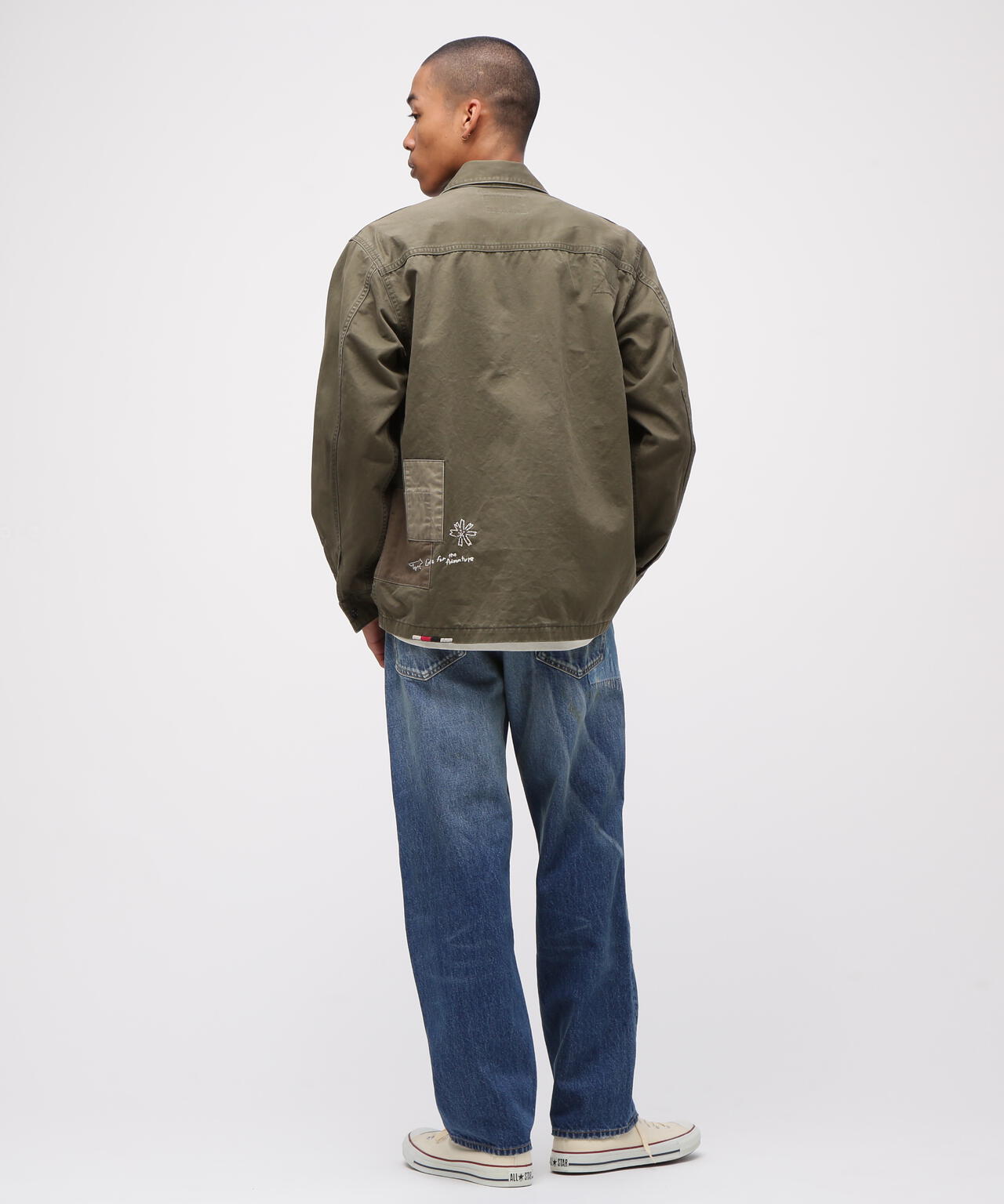 RESTORE COLLECTION》REPAIR CUSTOM & EMB UTILITY SHIRT JACKET