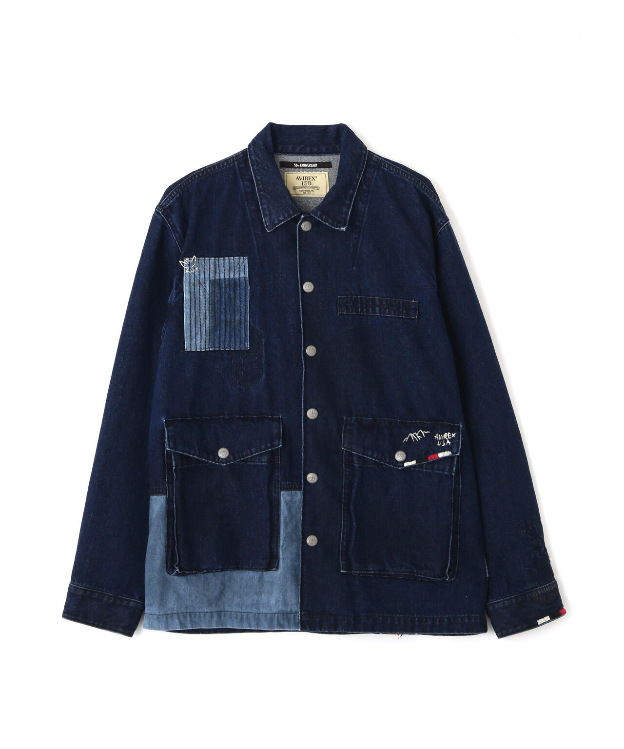 RESTORE COLLECTION》REPAIR CUSTOM & EMB UTILITY SHIRT JACKET