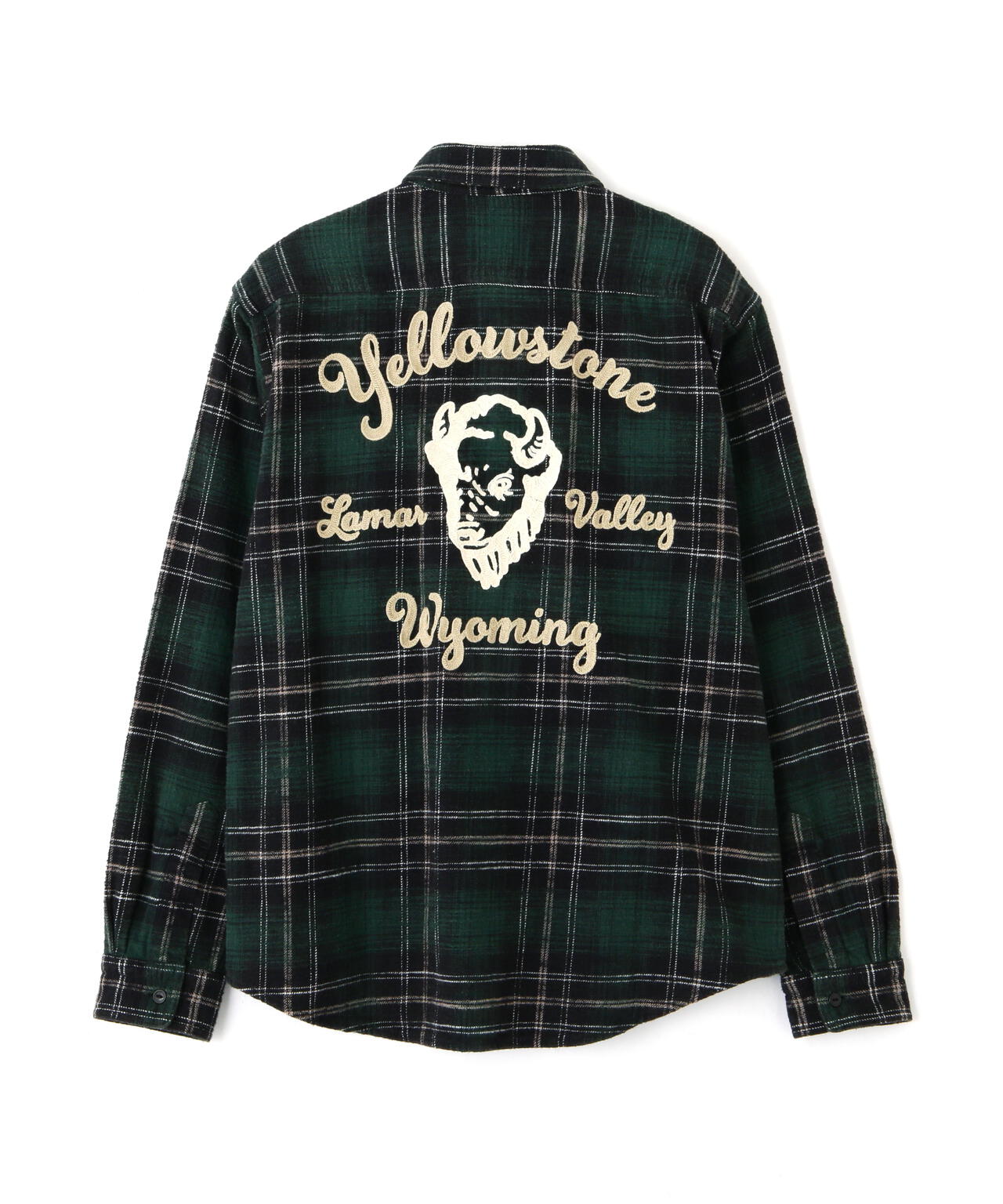 BLEACH WASHED NEP CHECK SHIRT ”YELLOW STONE” | AVIREX