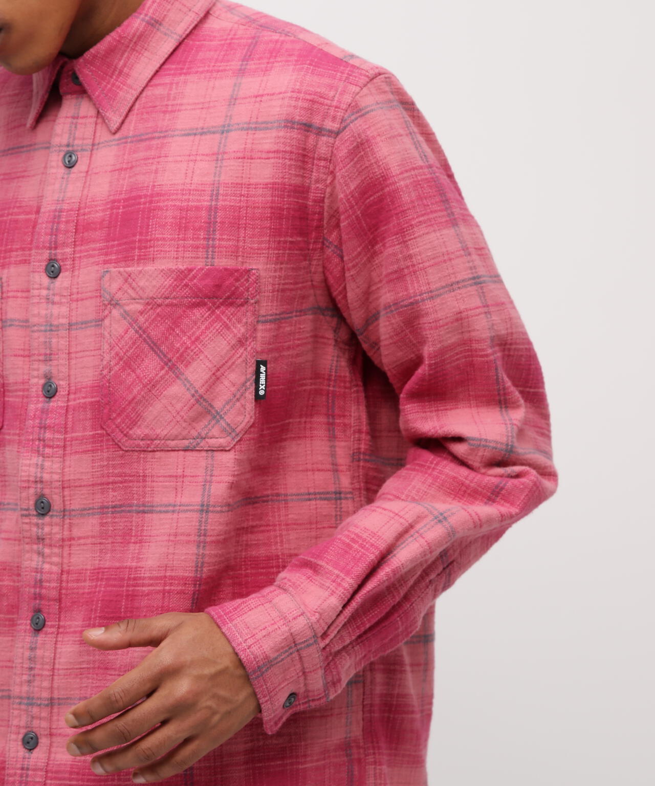 WEB&DEPOT限定》ONE POINT FLANNEL CHECK SHIRT | AVIREX