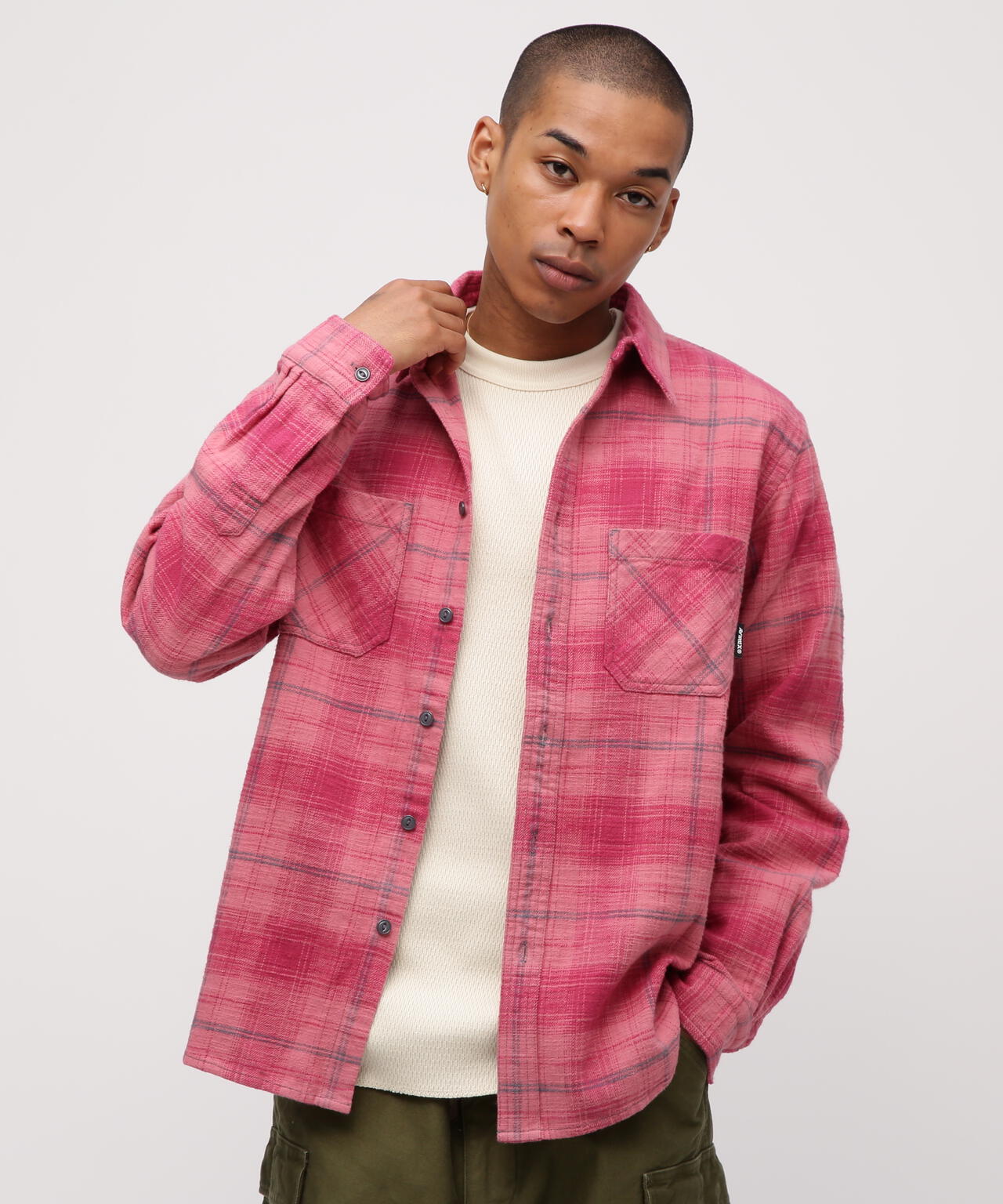 WEB&DEPOT限定》ONE POINT FLANNEL CHECK SHIRT | AVIREX