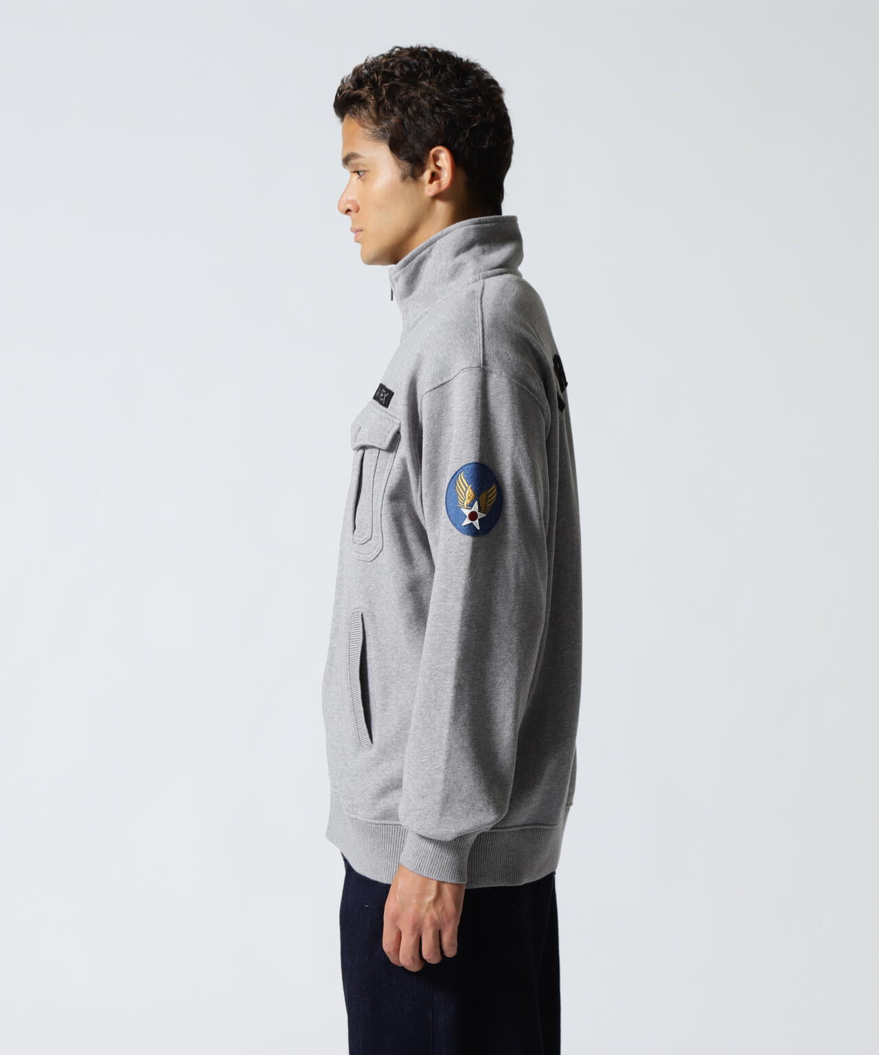 WEB&DEPOT限定》STAND ZIP UP SWEAT AIR FORCE | AVIREX