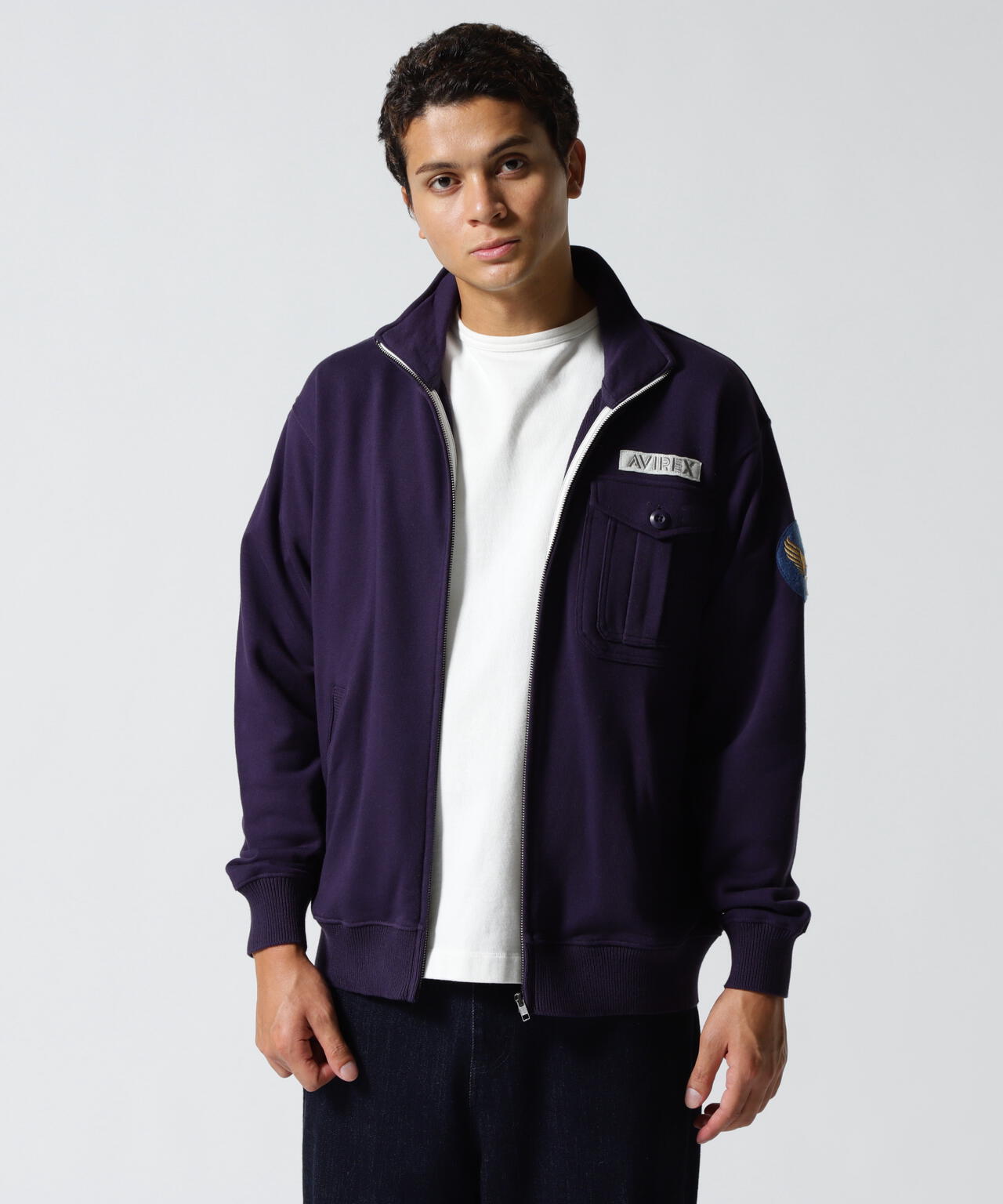 WEB&DEPOT限定》STAND ZIP UP SWEAT AIR FORCE | AVIREX
