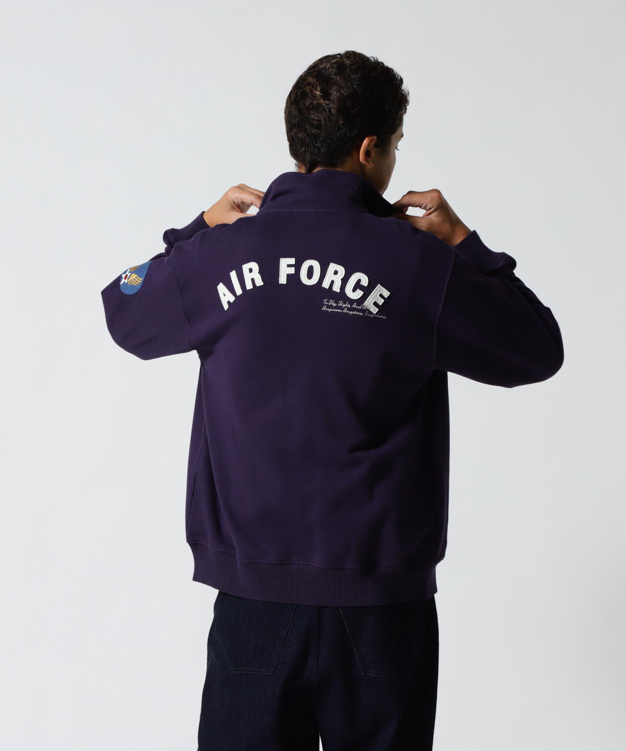 WEB&DEPOT限定》STAND ZIP UP SWEAT AIR FORCE | AVIREX