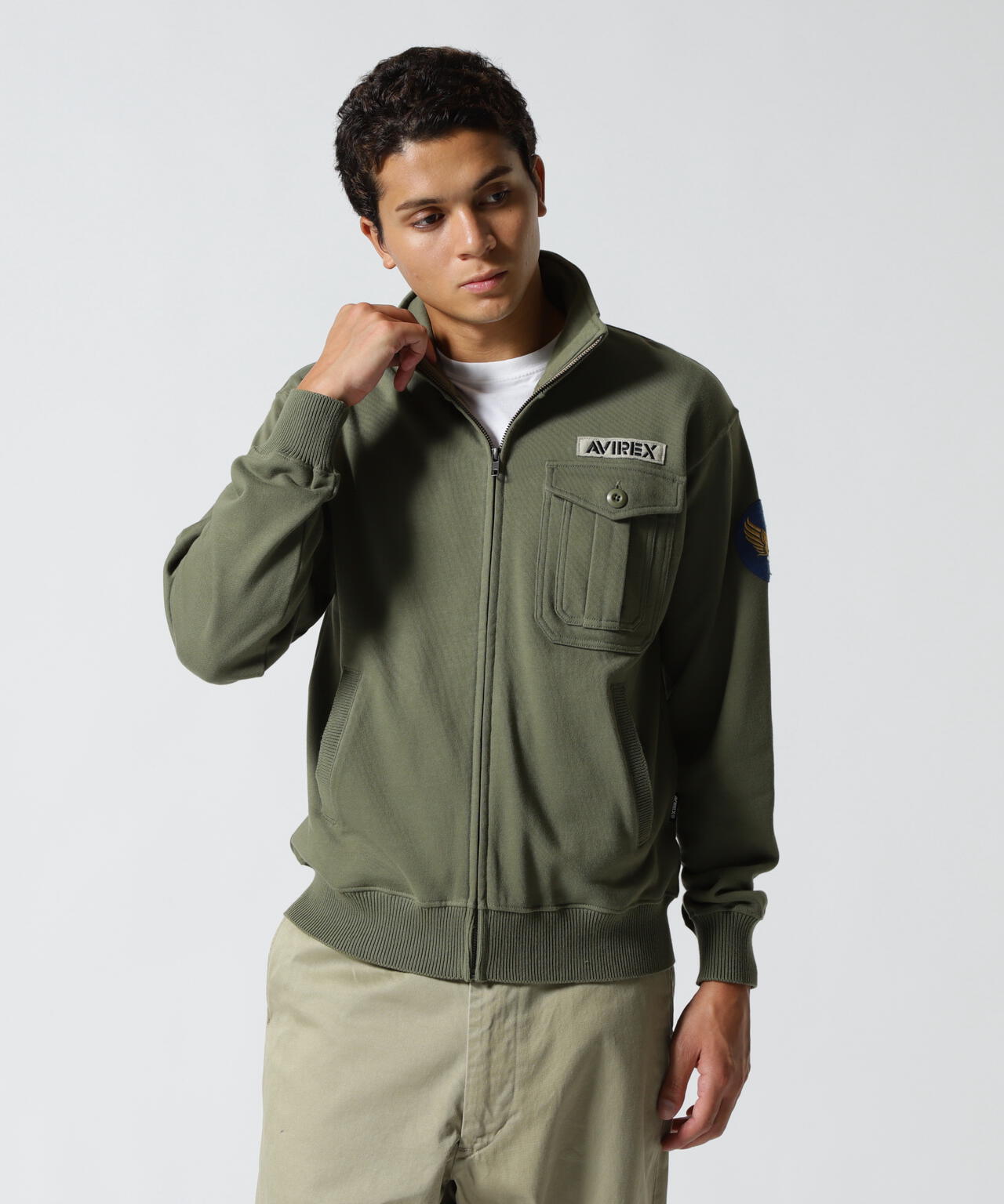 WEB&DEPOT限定》STAND ZIP UP SWEAT AIR FORCE | AVIREX