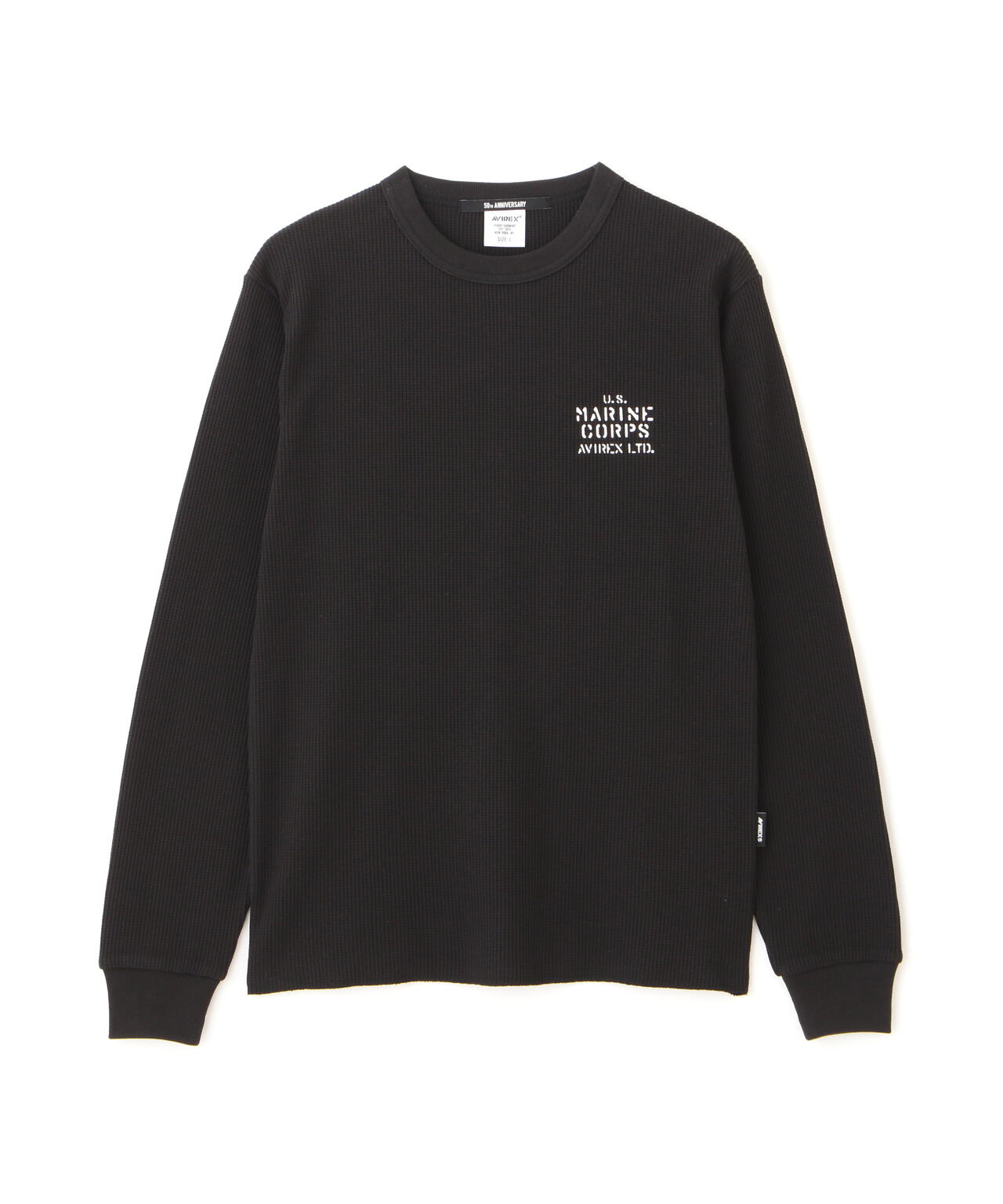 WEB&DEPOT限定》SHEETING PATCH WAFFLE L/S T-SHIRT | AVIREX