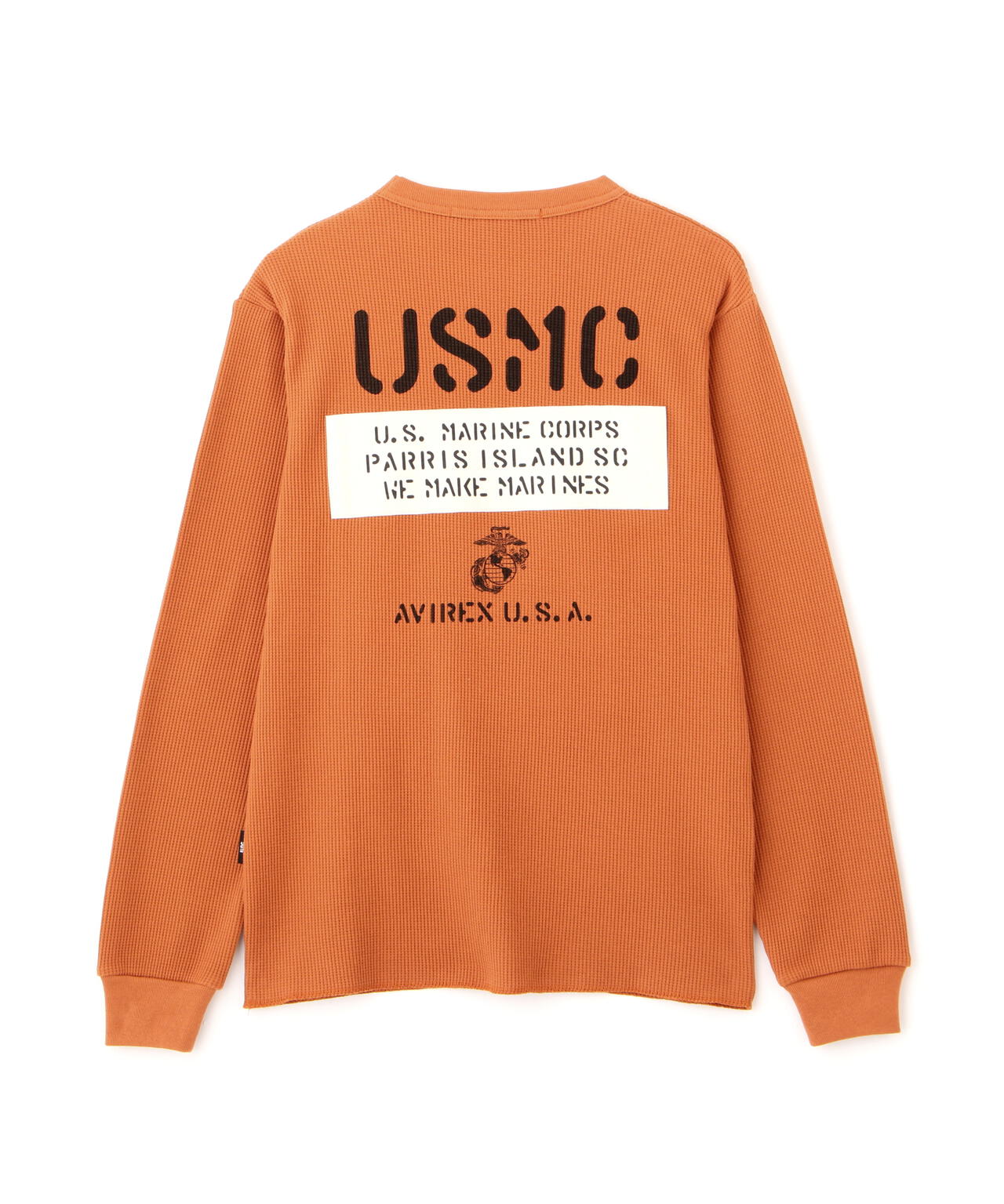 《WEB&DEPOT限定》SHEETING PATCH WAFFLE L/S T-SHIRT