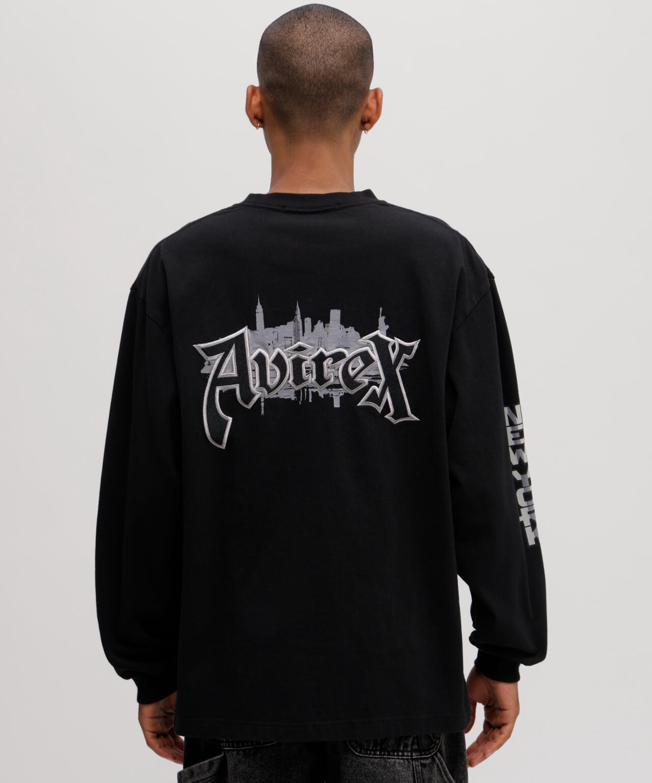 EMB L/S T-SHIRT AVIREX NYC