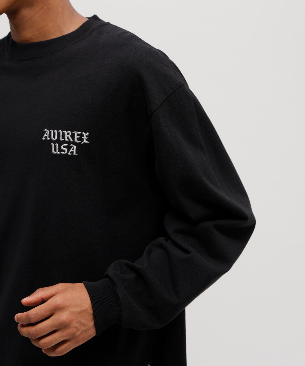 EMB L/S T-SHIRT AVIREX NYC