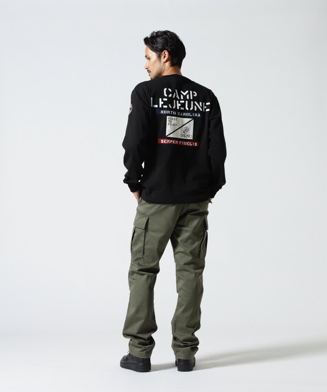 CAMP LEJEUNE PATCHED L/S T-SHIRT