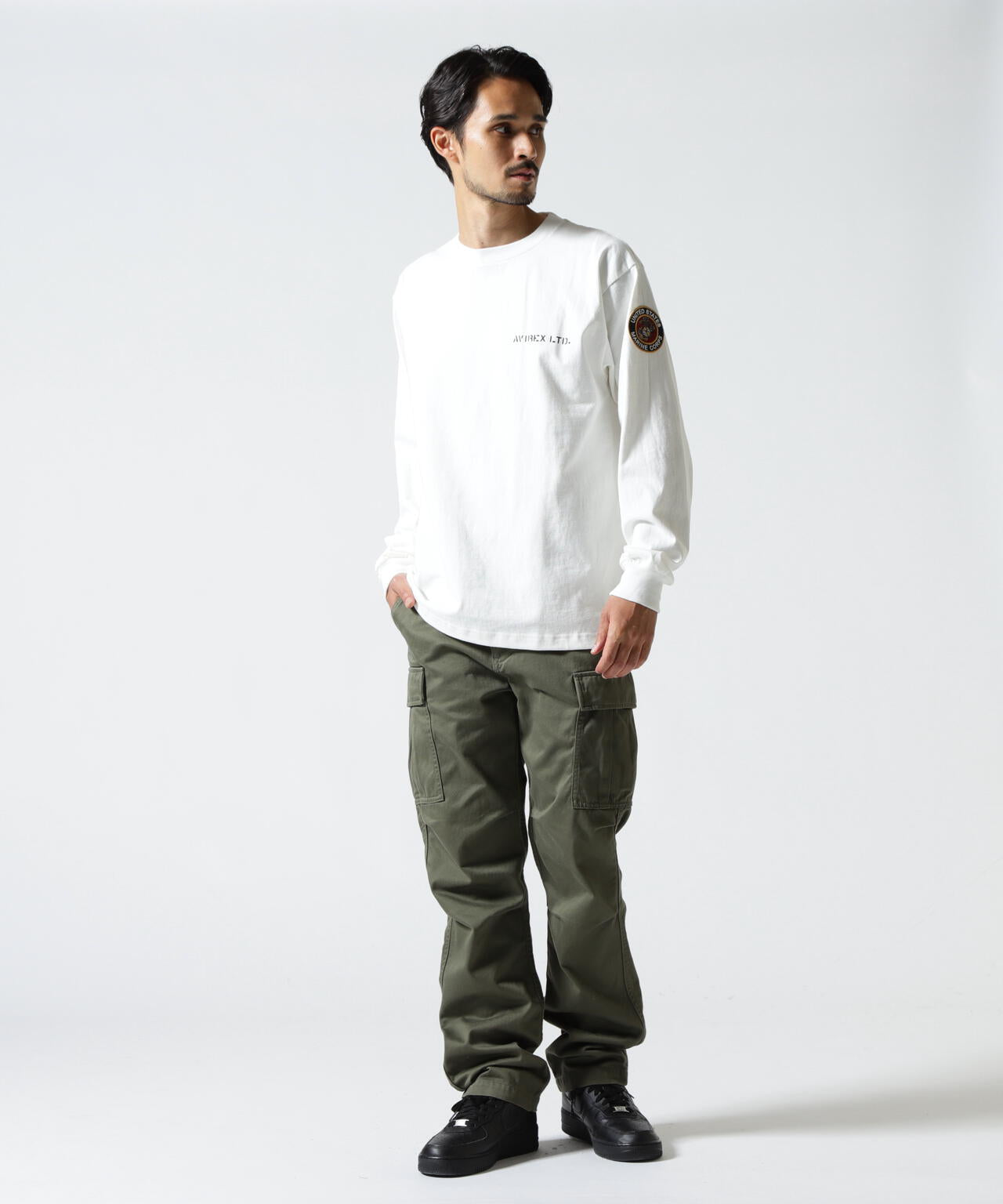 CAMP LEJEUNE PATCHED L/S T-SHIRT