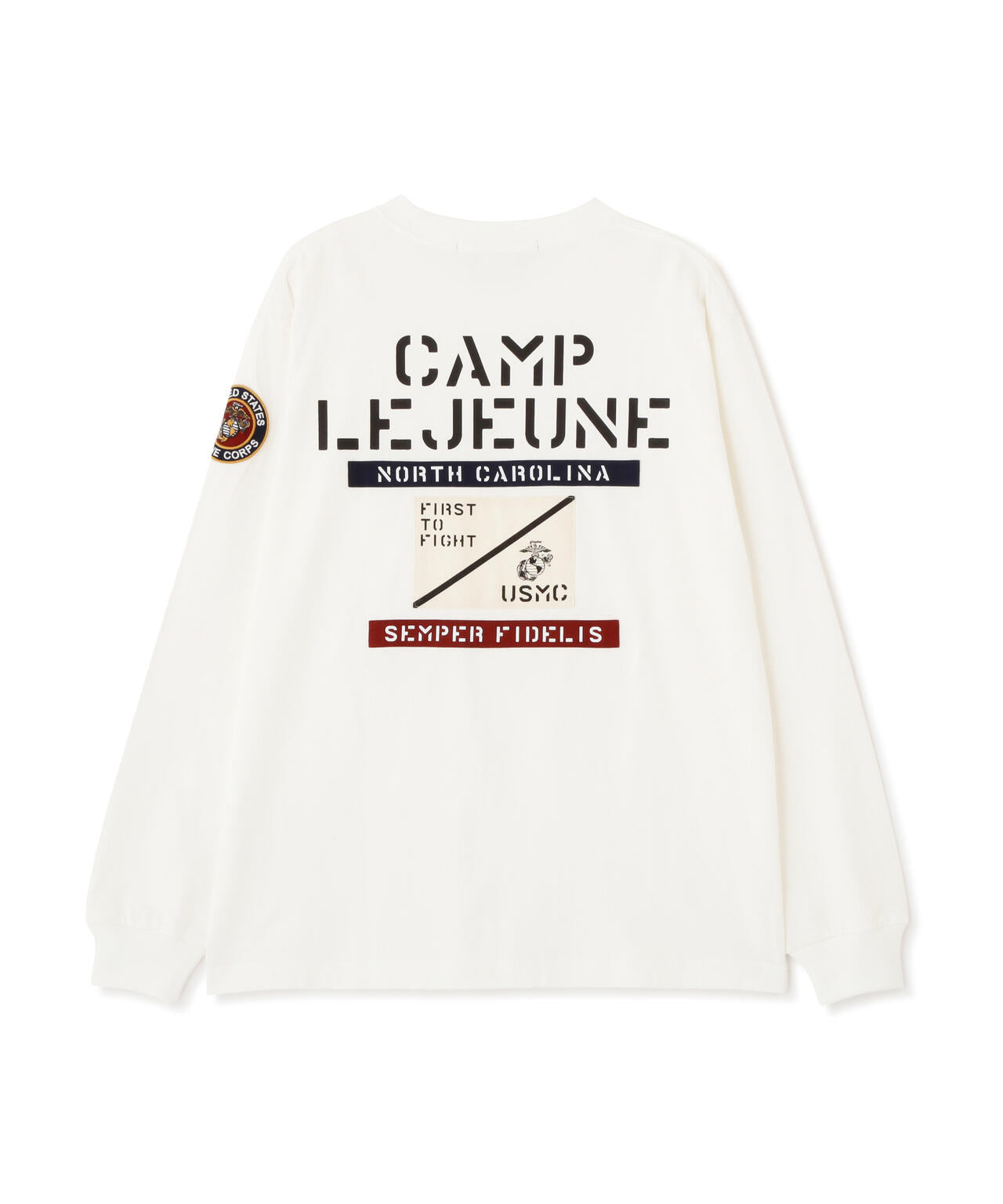 CAMP LEJEUNE PATCHED L/S T-SHIRT