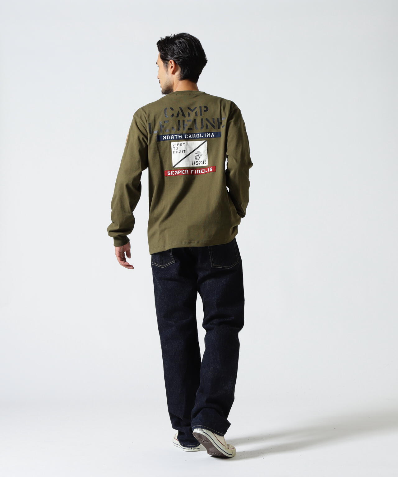 CAMP LEJEUNE PATCHED L/S T-SHIRT | AVIREX（アヴィレックス
