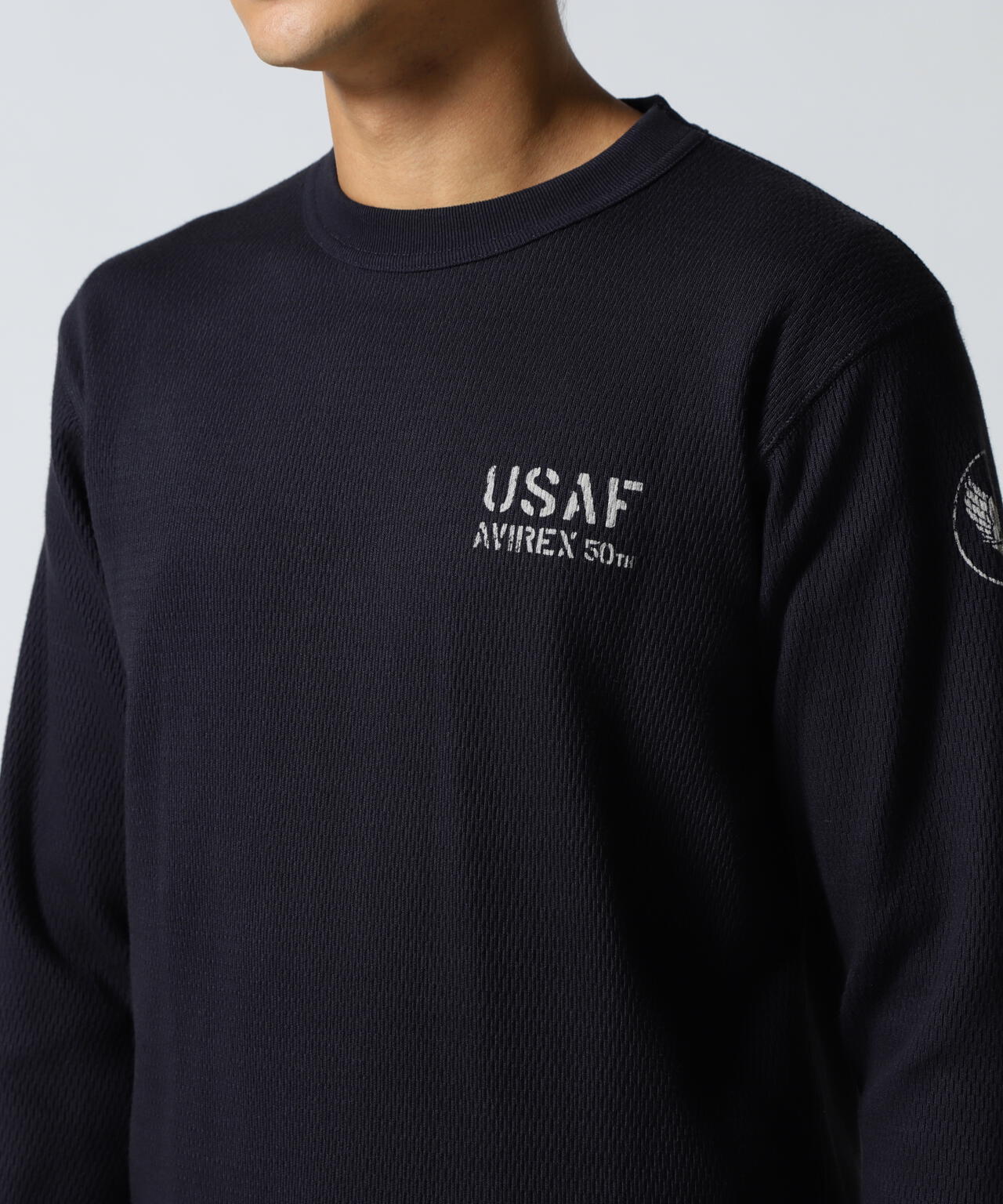 HONEYCOMB WAFFLE USAF L/S T-SHIRT