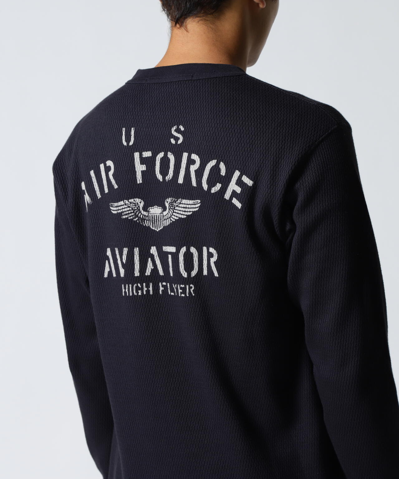 HONEYCOMB WAFFLE USAF L/S T-SHIRT