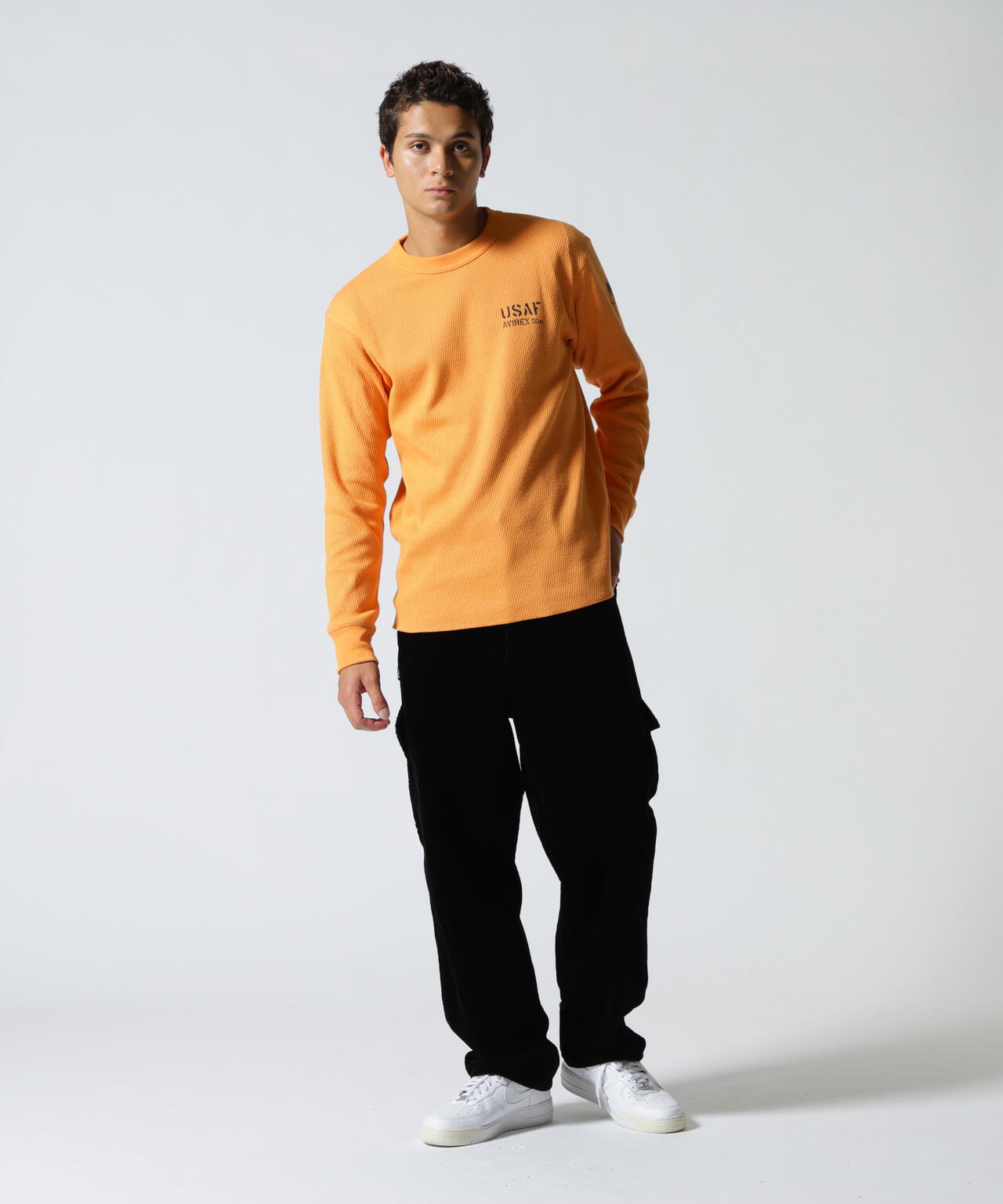 HONEYCOMB WAFFLE USAF L/S T-SHIRT