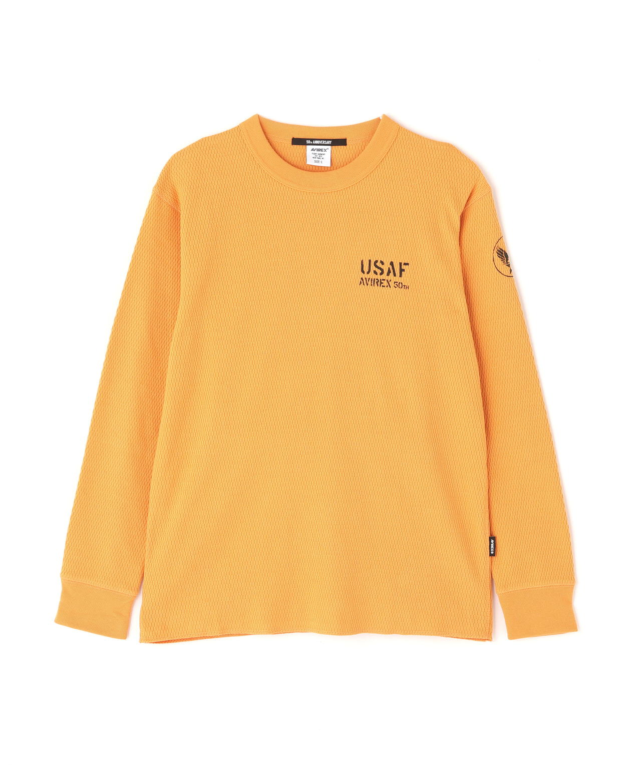 HONEYCOMB WAFFLE USAF L/S T-SHIRT | AVIREX（アヴィレックス