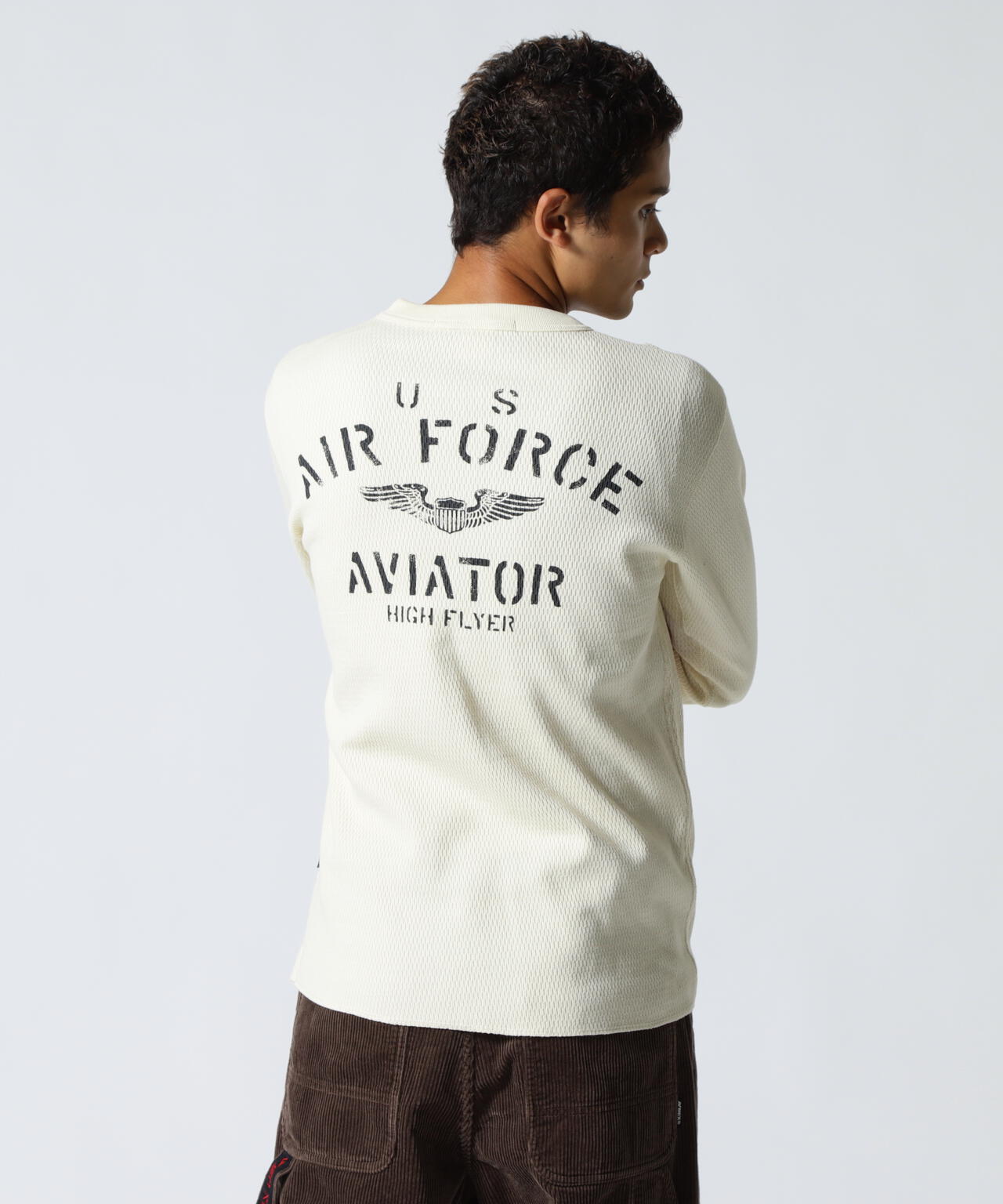HONEYCOMB WAFFLE USAF L/S T-SHIRT